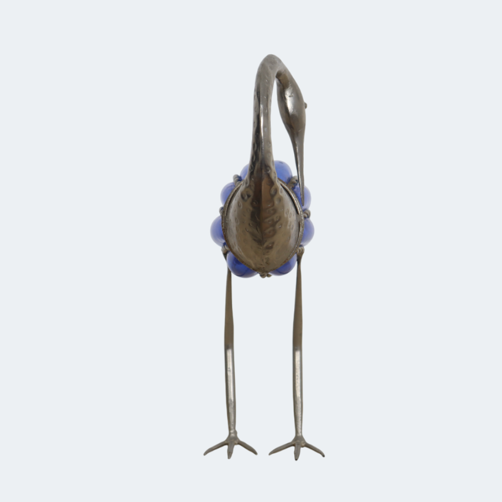 Home Decor Serene Heron Blown Glass Votive