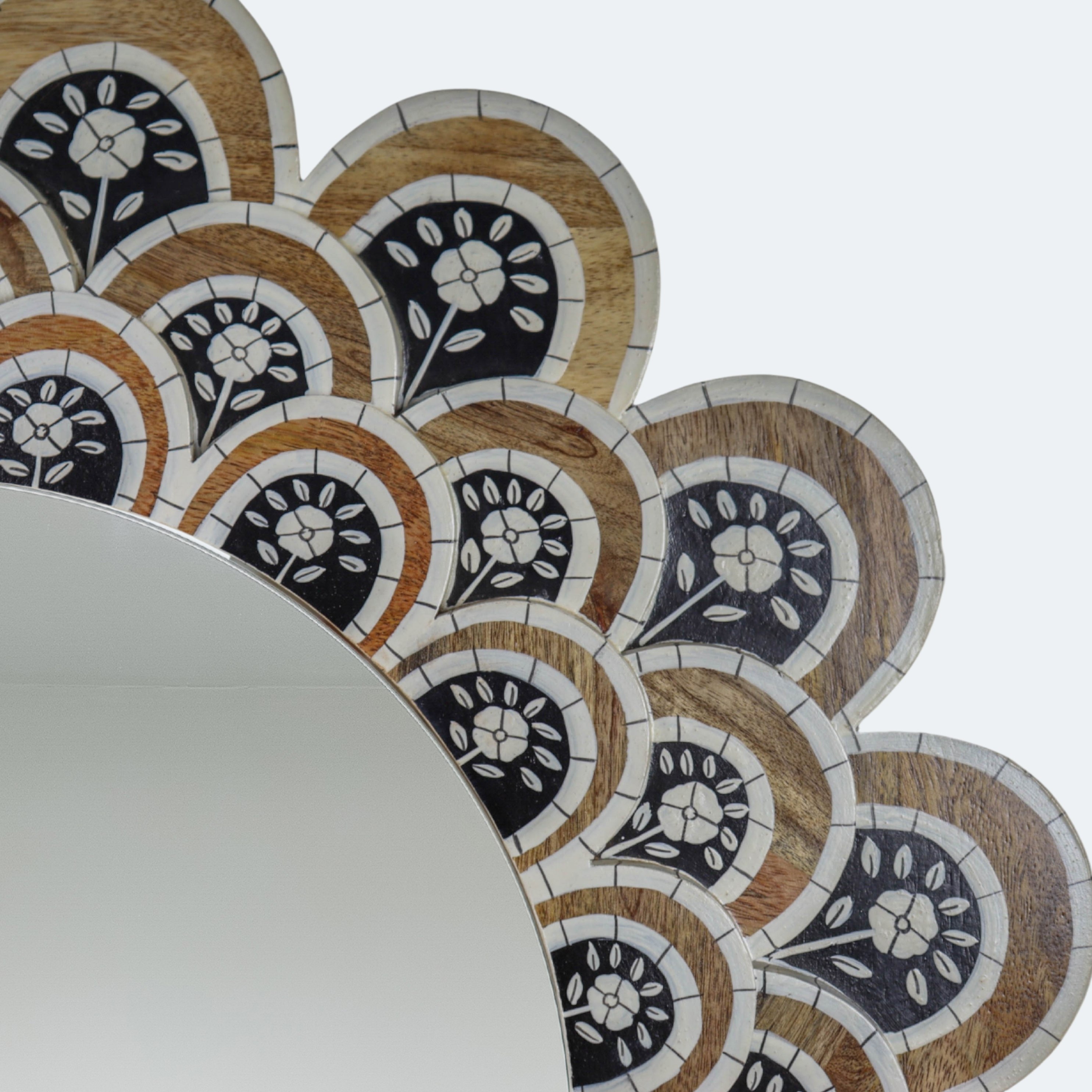 Bohemian Floral Wall Mirror