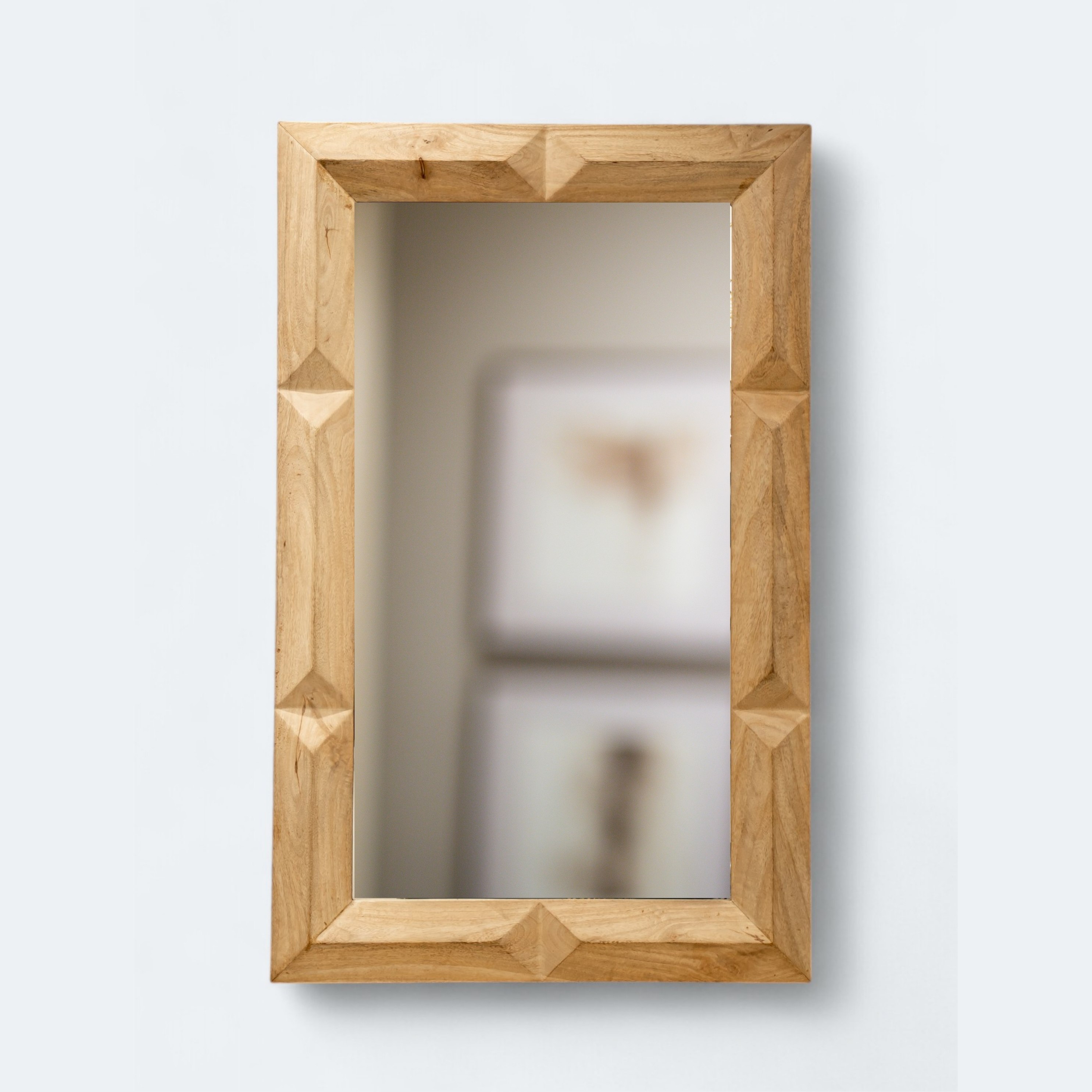 Minimalist Wood Wall Mirror