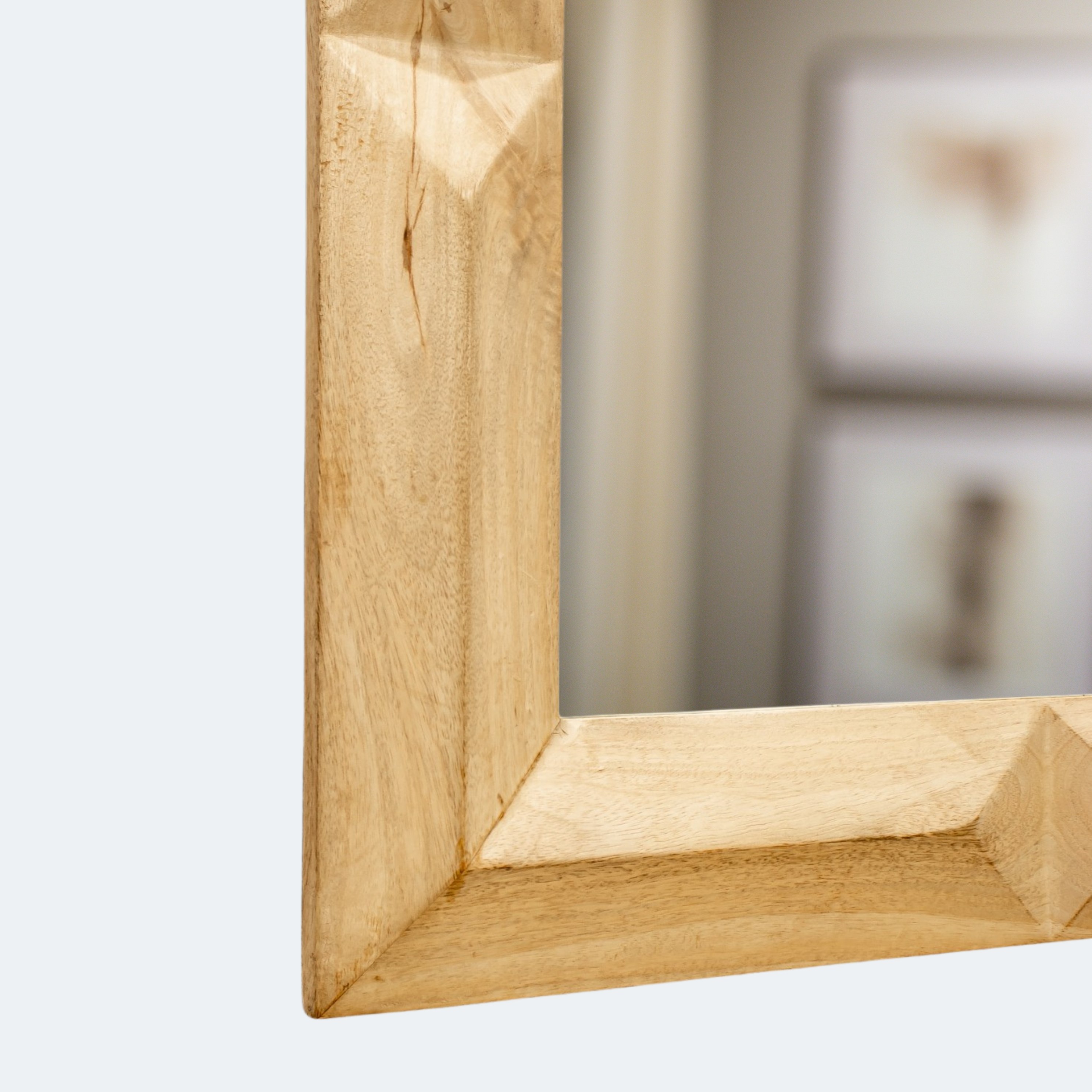 Minimalist Wood Wall Mirror