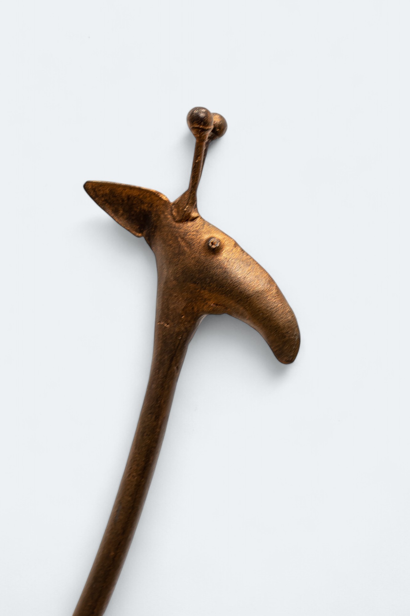 Abstract Metal Giraffe Sculpture