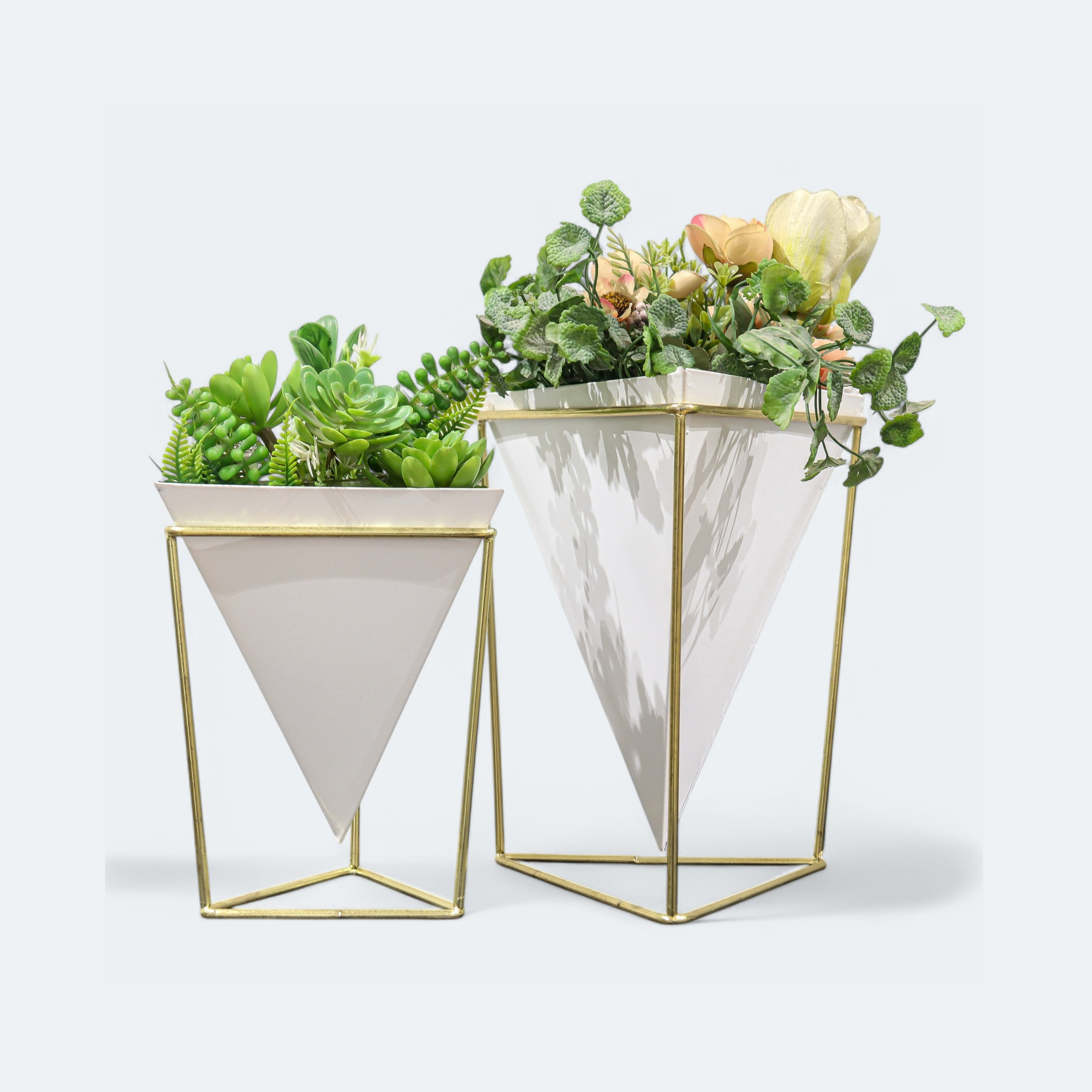 Combo Premium Decorative Plant Pots with Stand