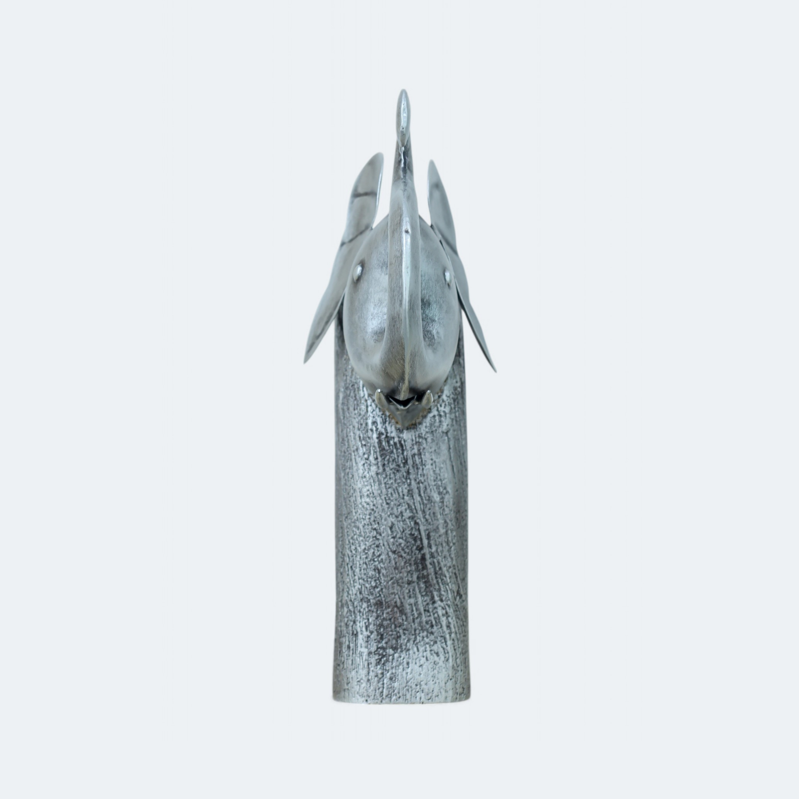 Luxury Joyful Jumbo Silver Elephant sculpture