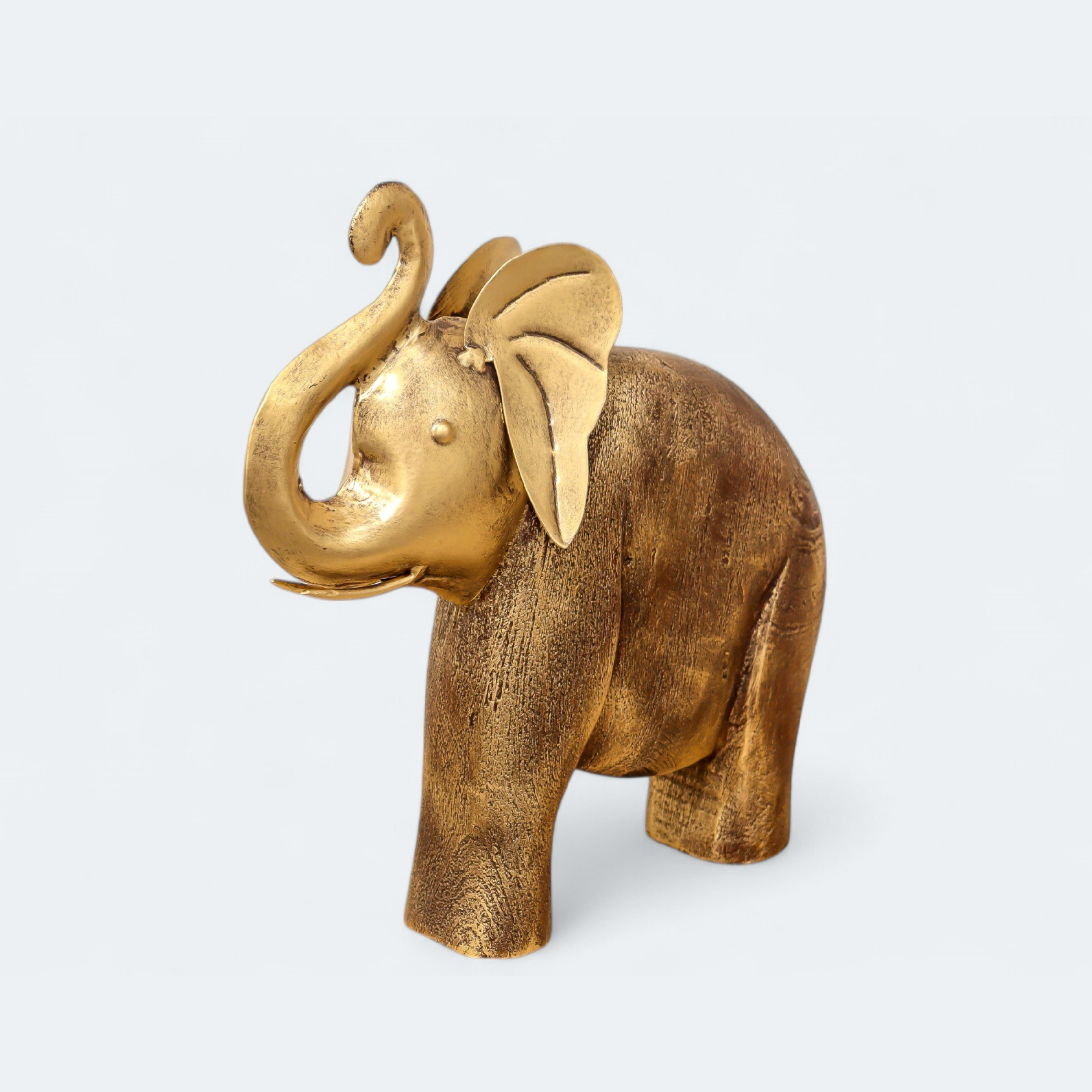 Golden Luxury Joyful Elephant sculpture