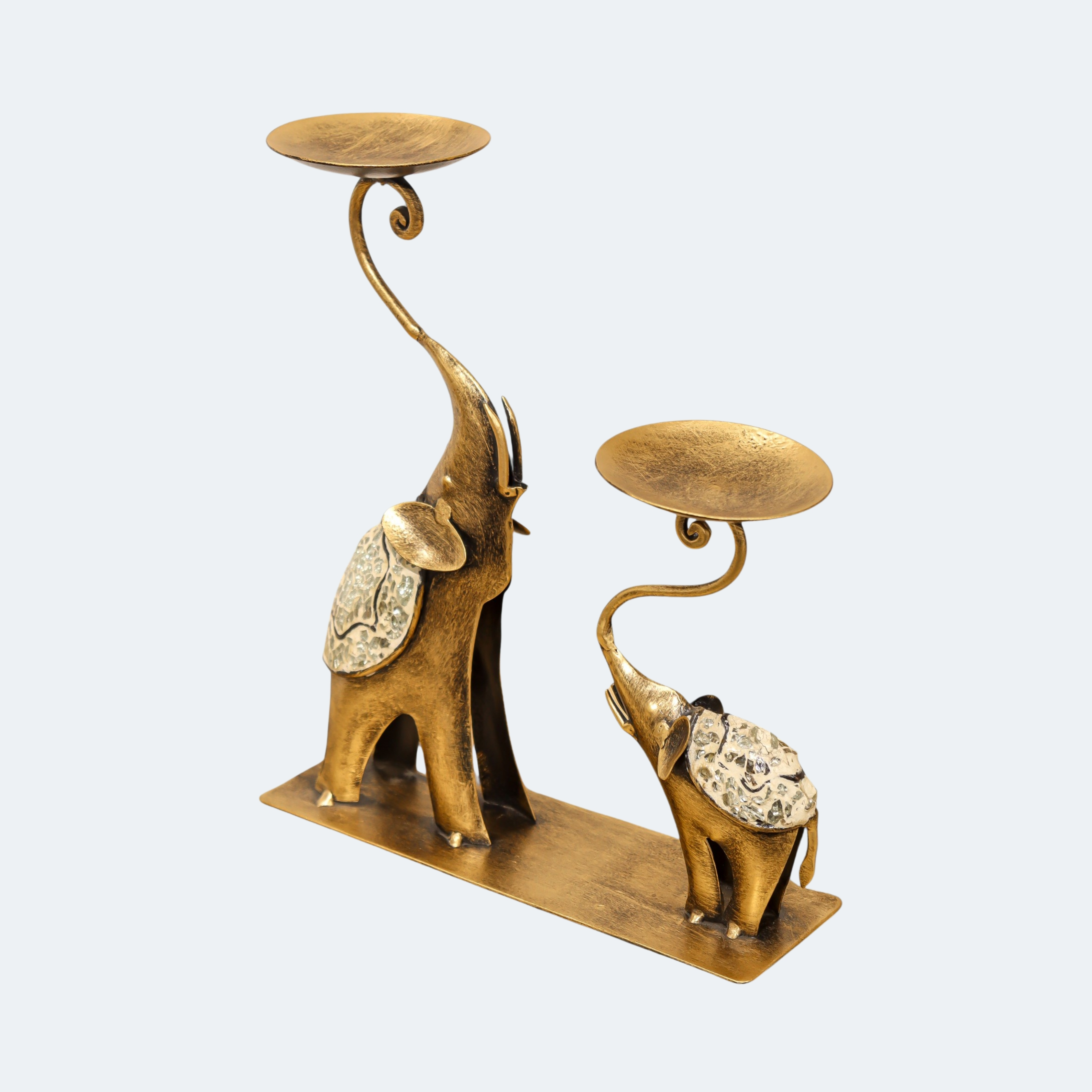 Iron Made Elephant Votive Candle Stand