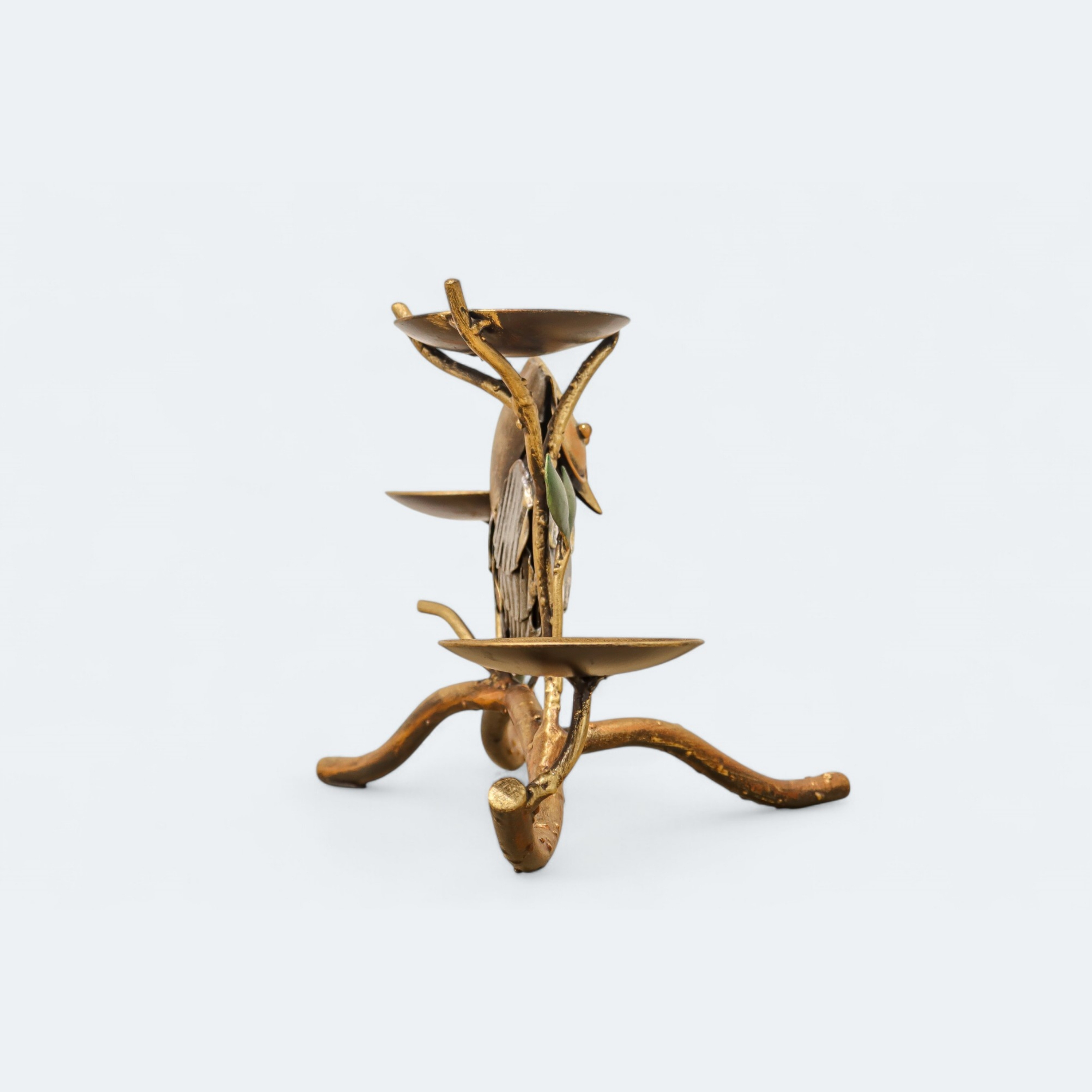 Owl Bird Metal Votive Stand