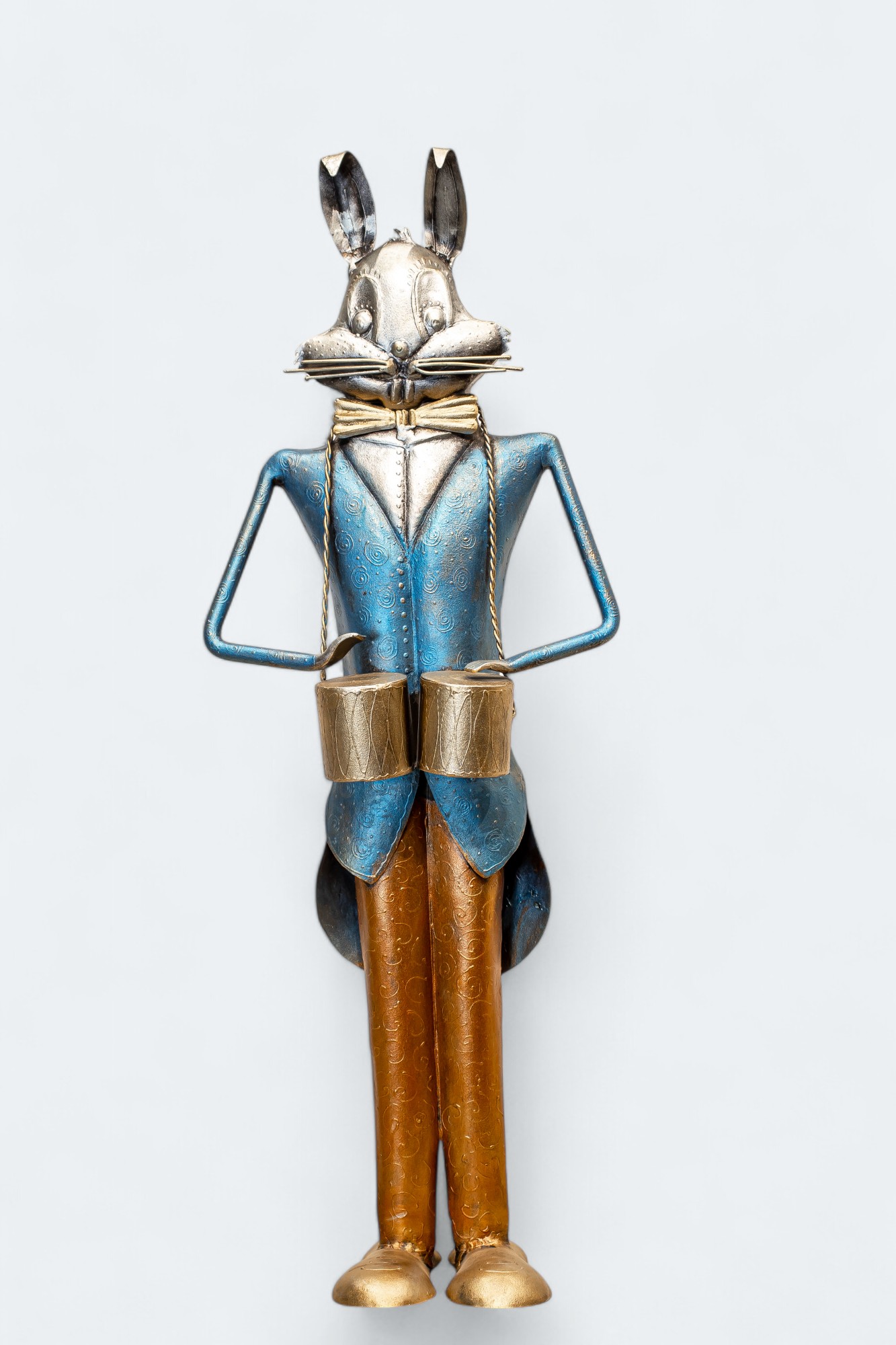Antique Rabbit Using Musical Instrument