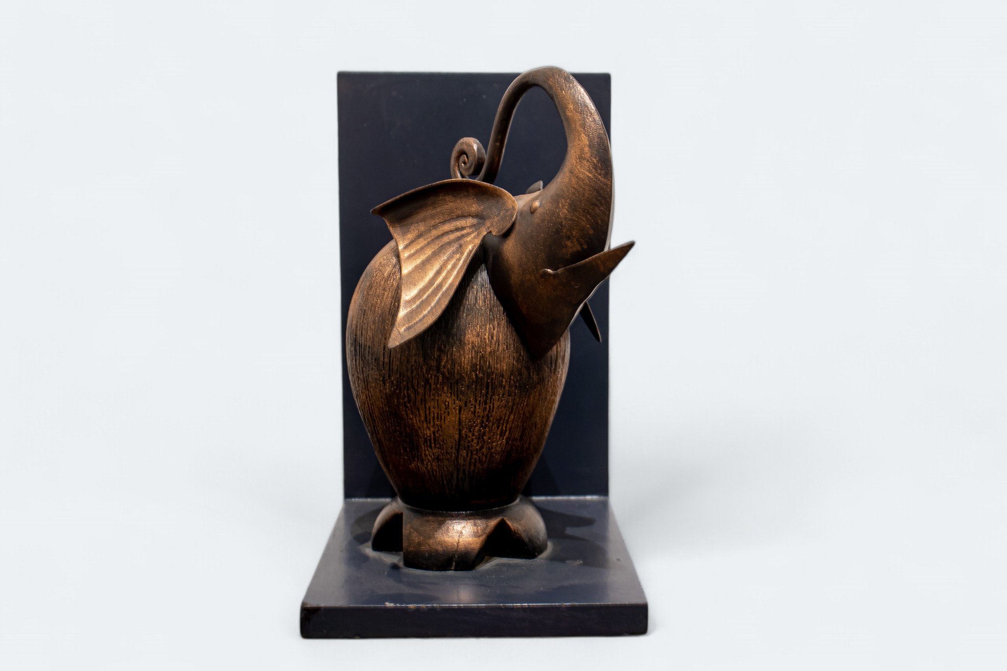 Wooden Elephant Bookends