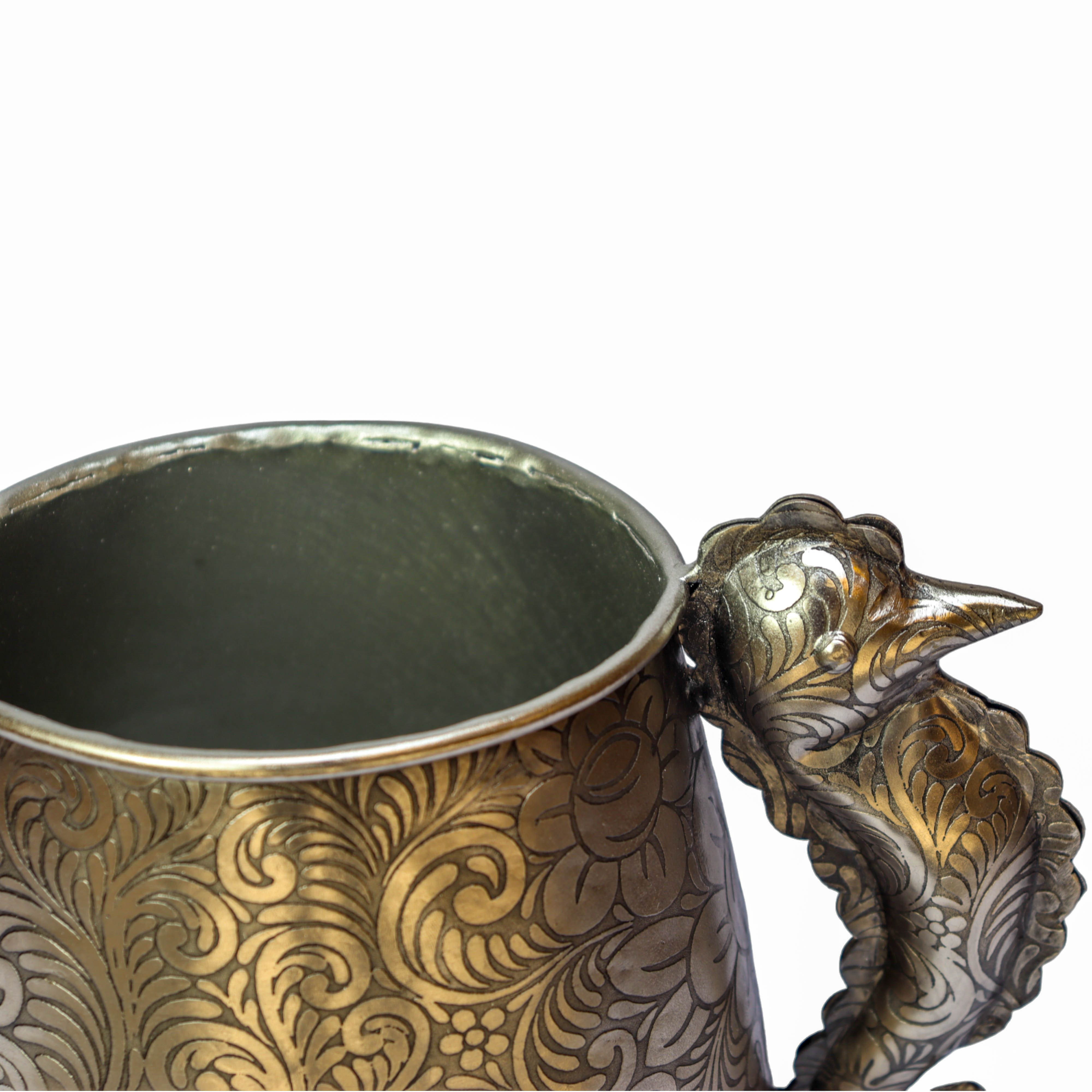 Beautiful Silver Metal Vase