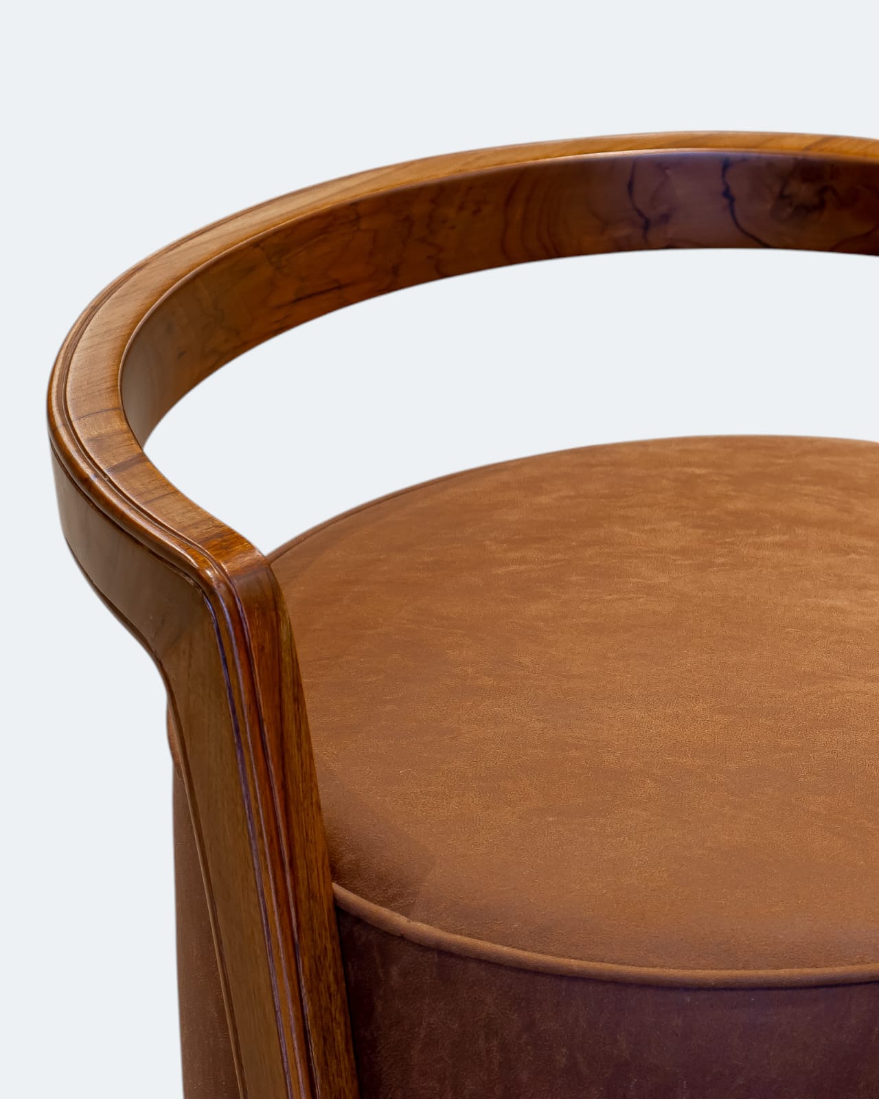 Premium Teak Wood Pouffe