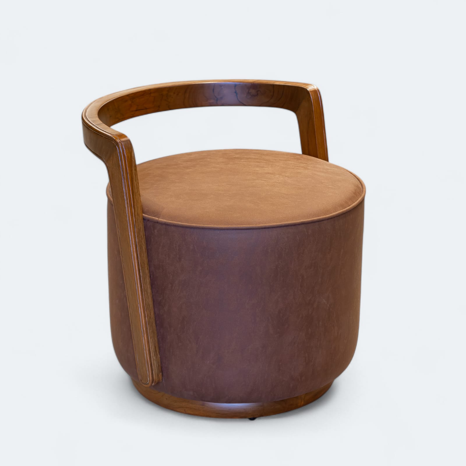Premium Teak Wood Pouffe