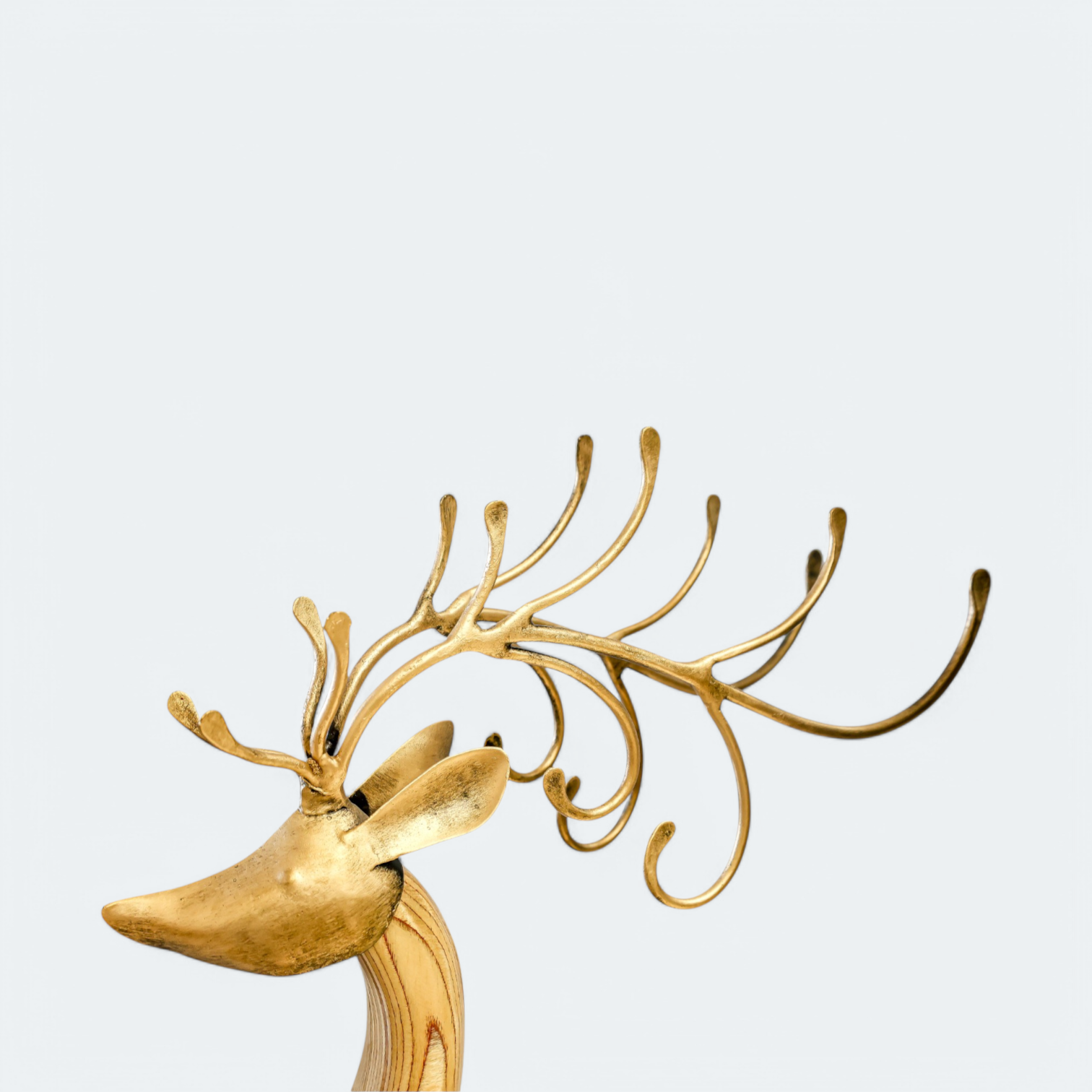 Decorative Wooden Idols Deer Figurine