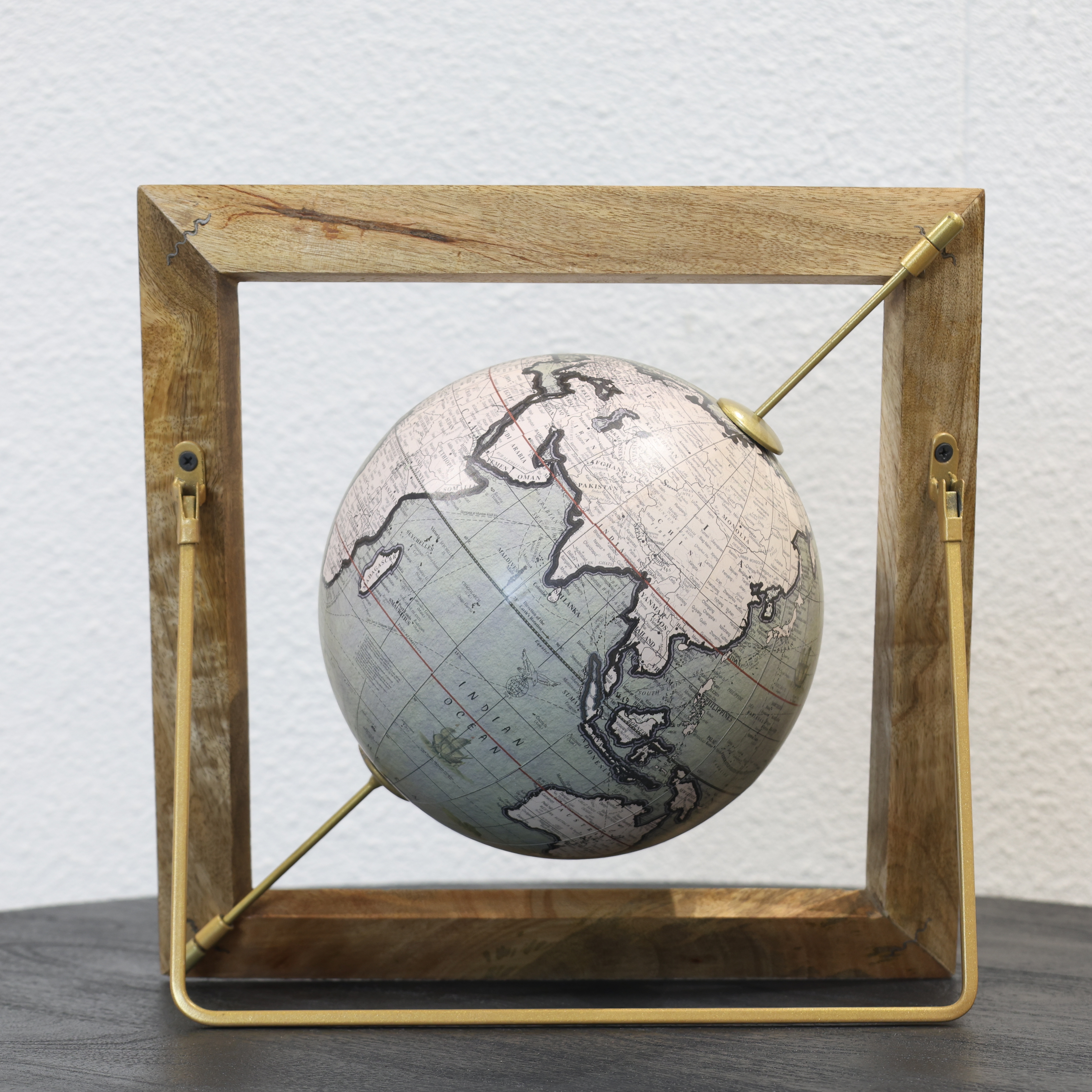 Vintage Neutral World Globe