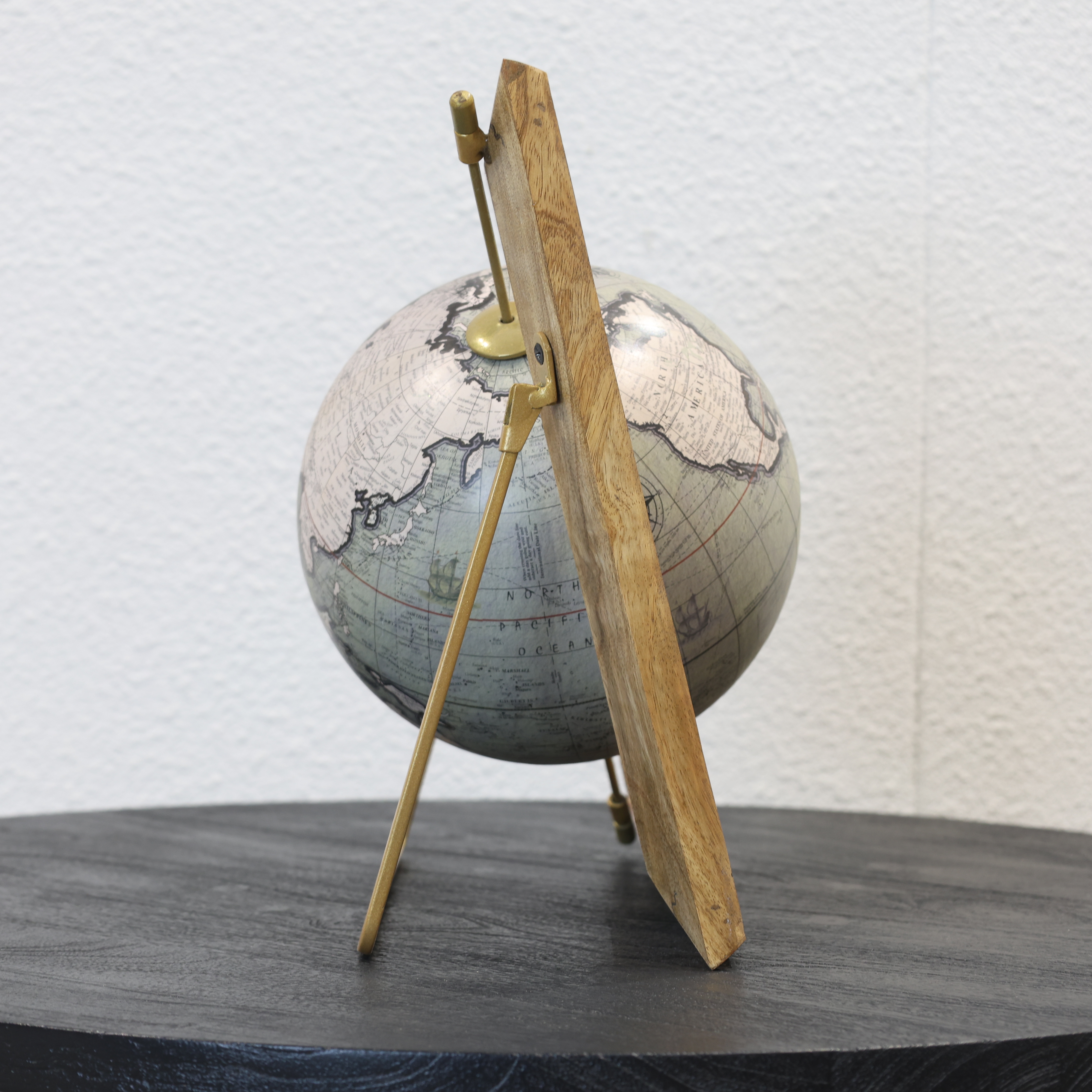 Vintage Neutral World Globe