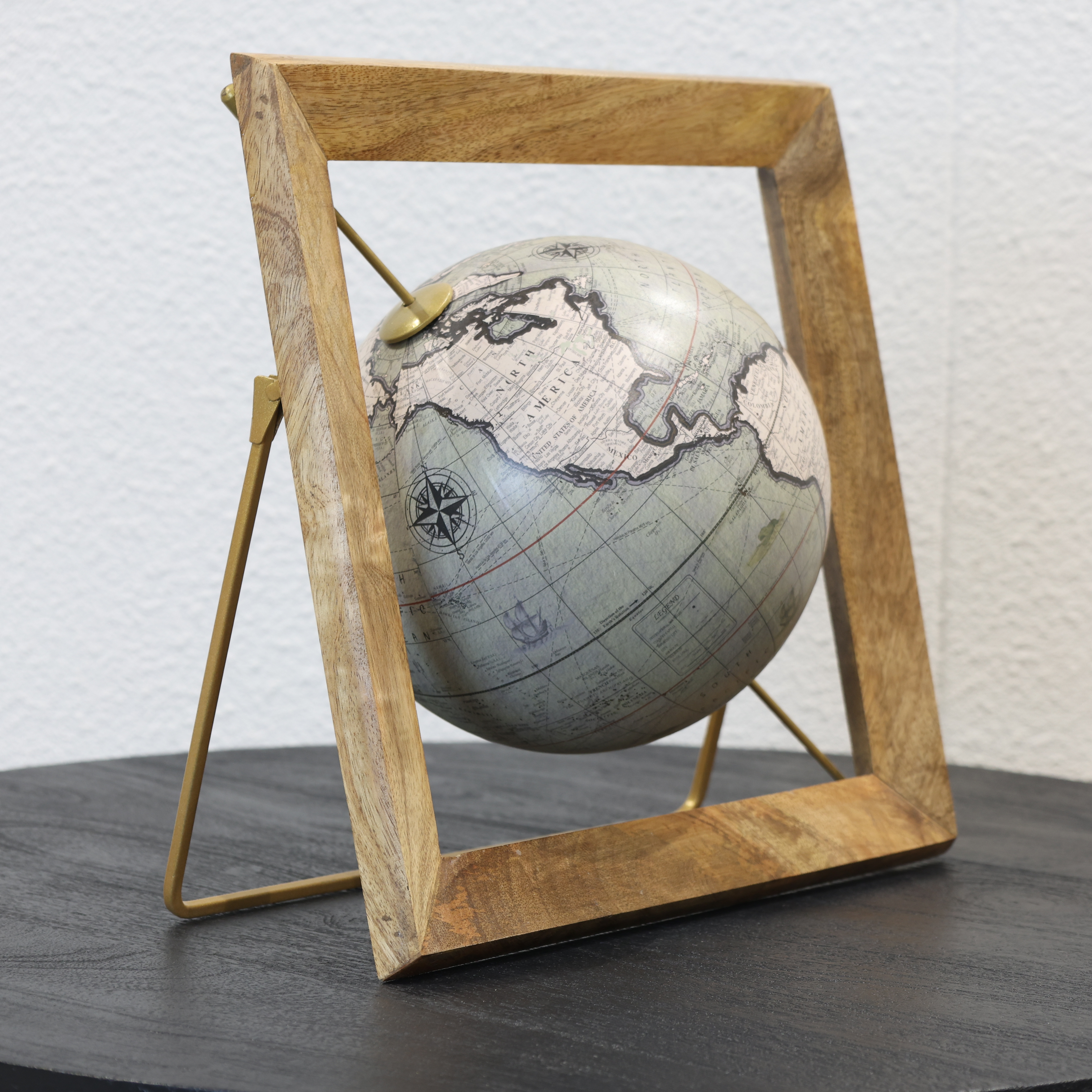 Vintage Neutral World Globe