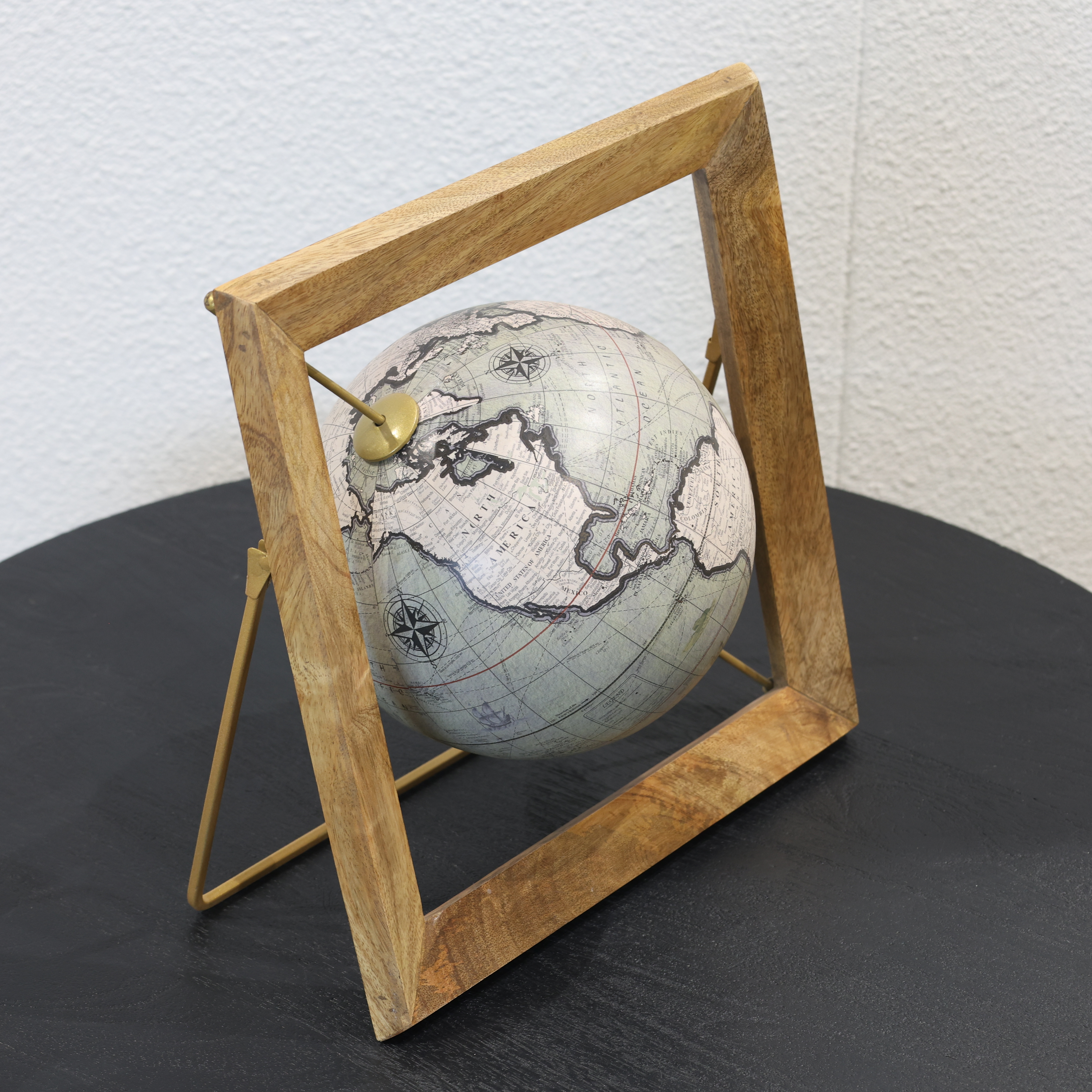 Vintage Neutral World Globe