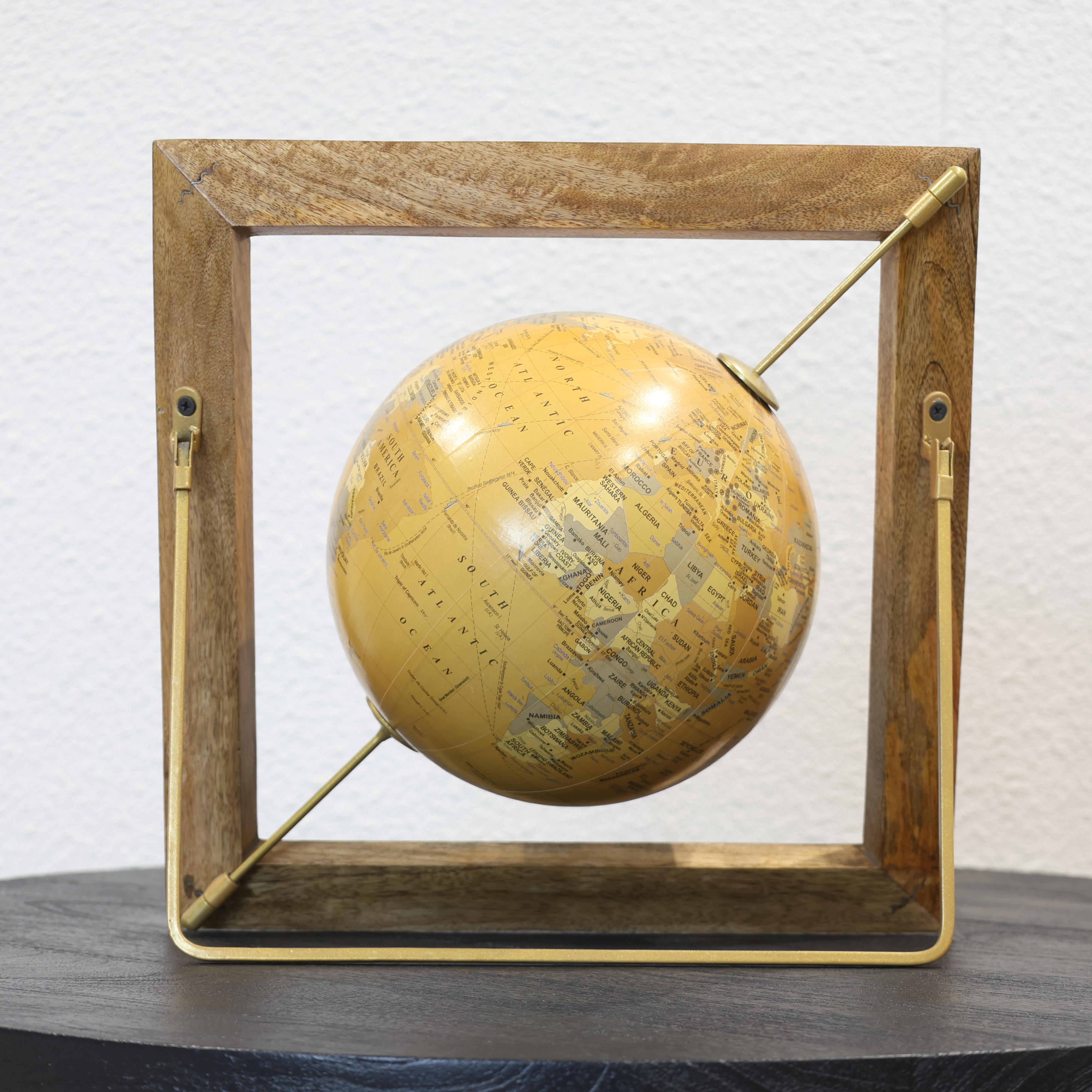 Vintage World Globe Sculpture