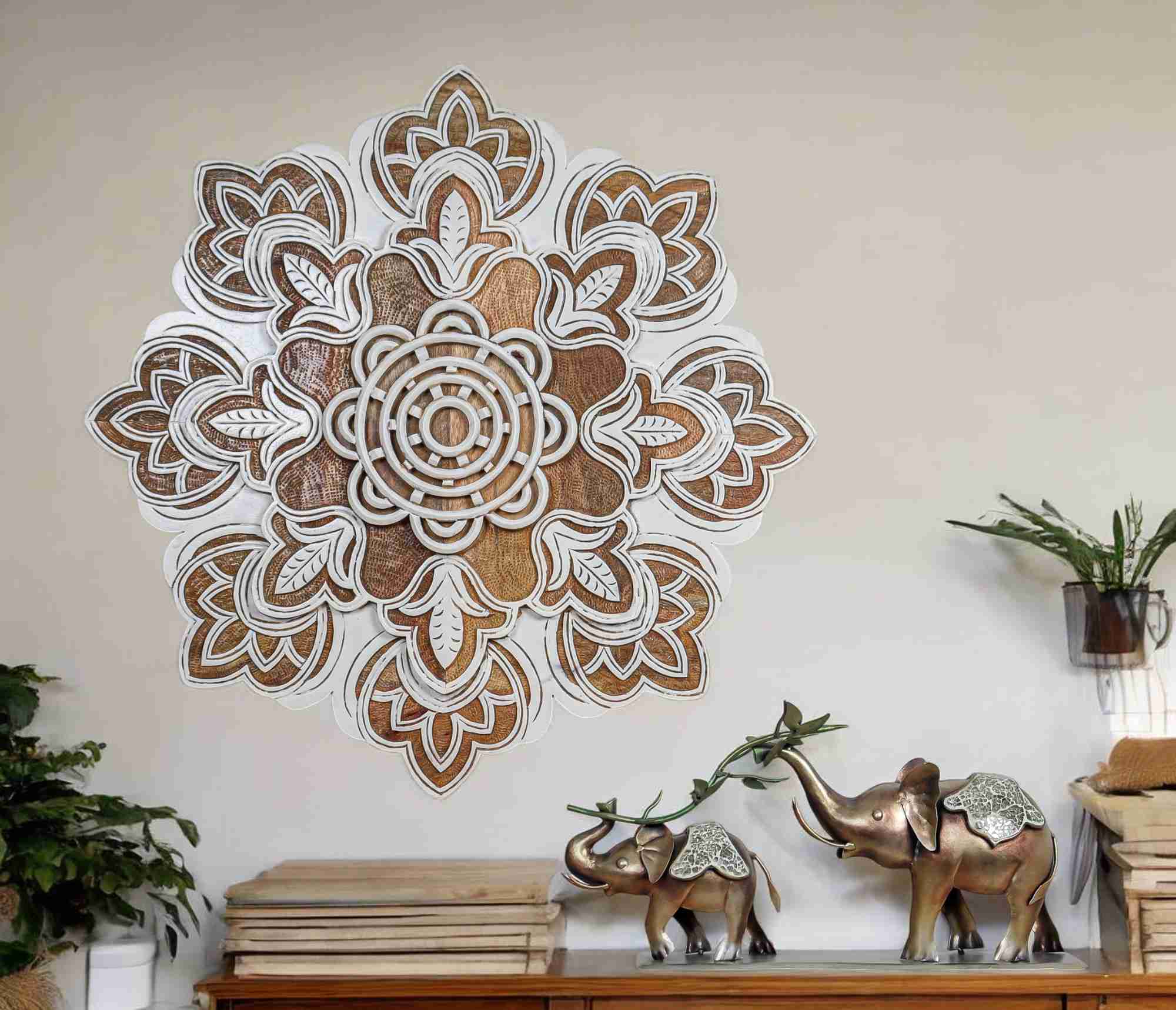 Mandala Art Wooden Wall Decoration