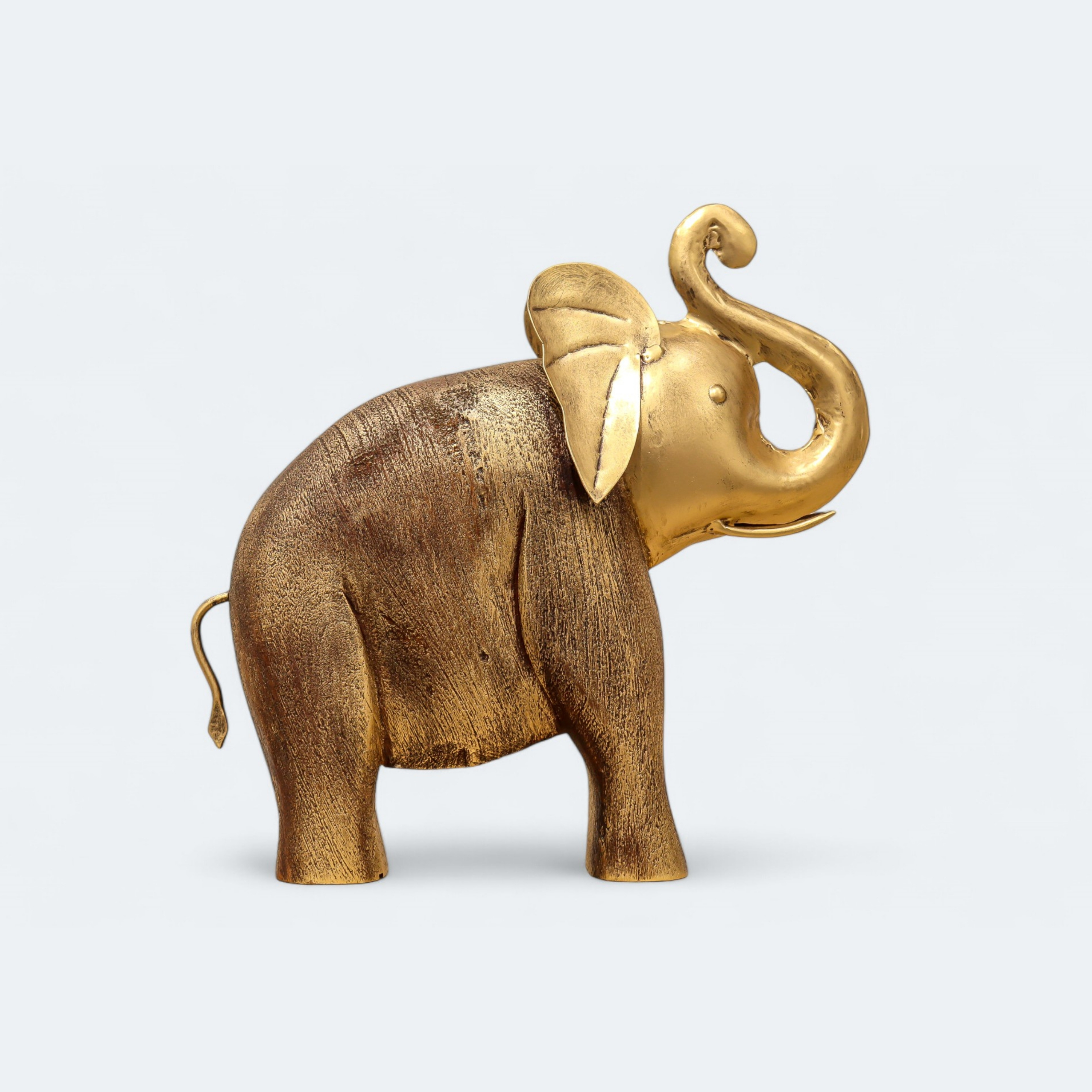 Golden Luxury Joyful Elephant sculpture