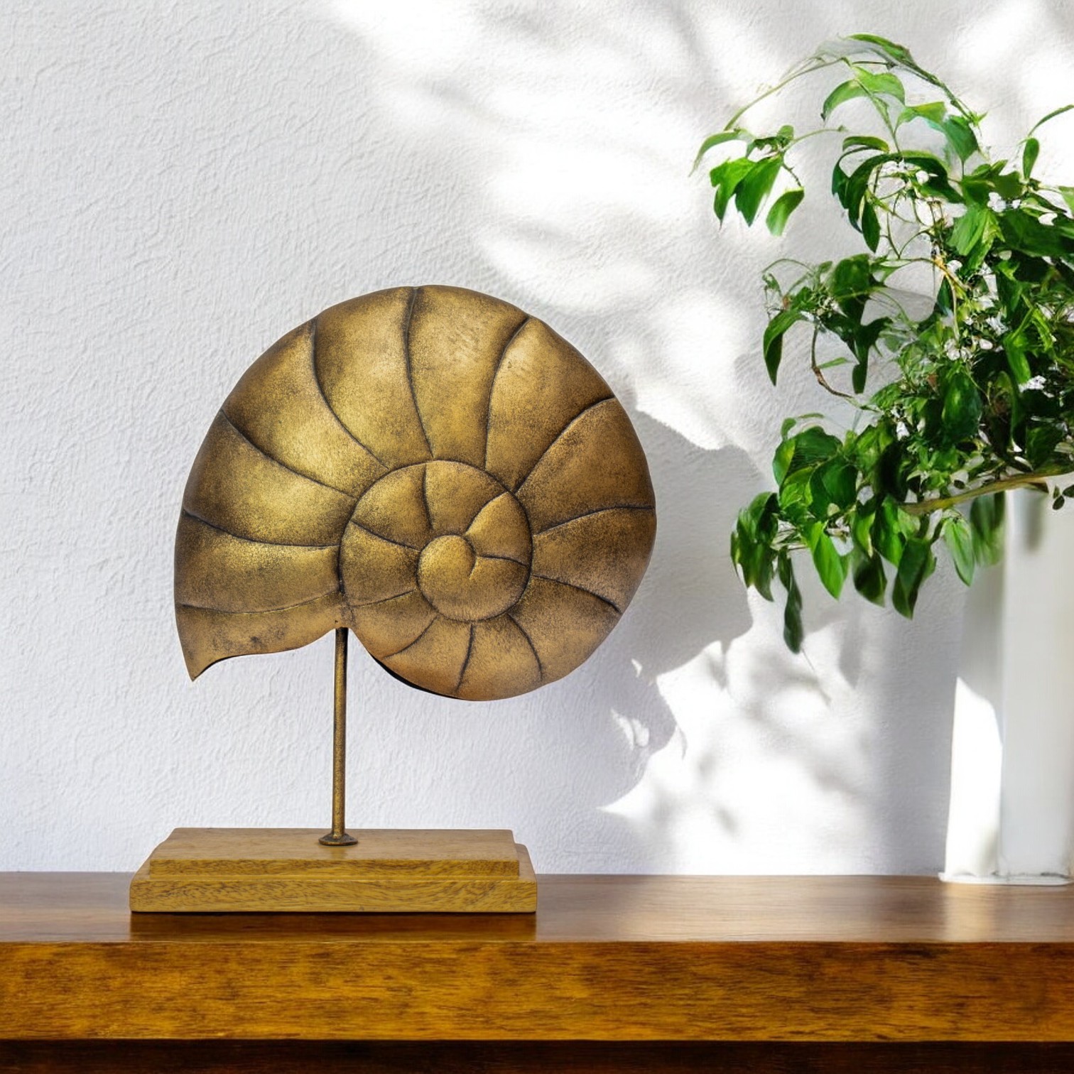 Metal Nautilus Shell