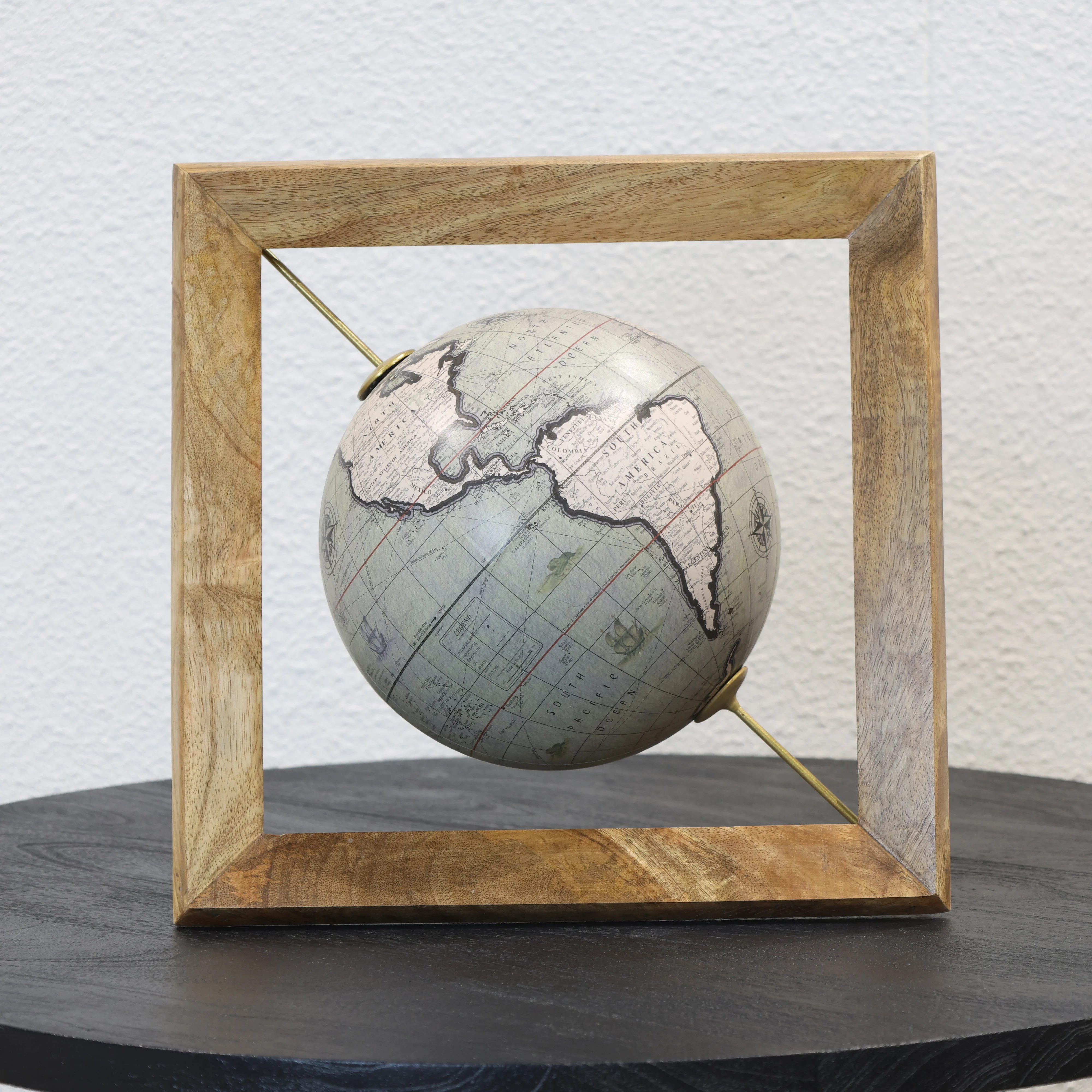Vintage Neutral World Globe