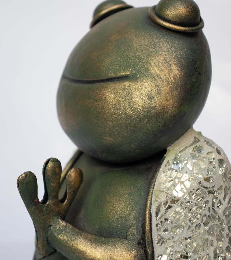 Meditating Frog Statue
