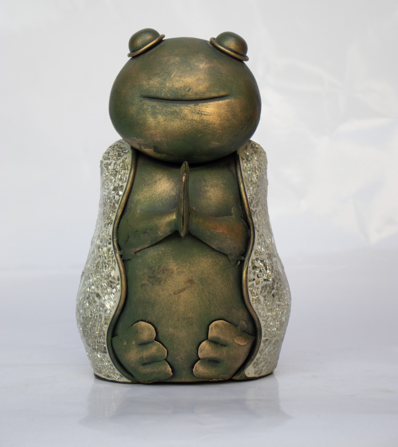 Meditating Frog Statue