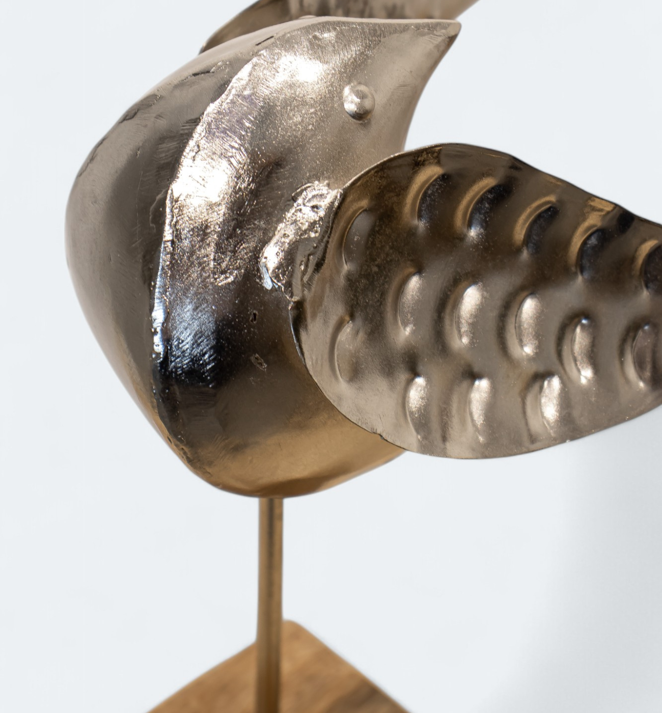 Twin Wader Bird in Silver Finish