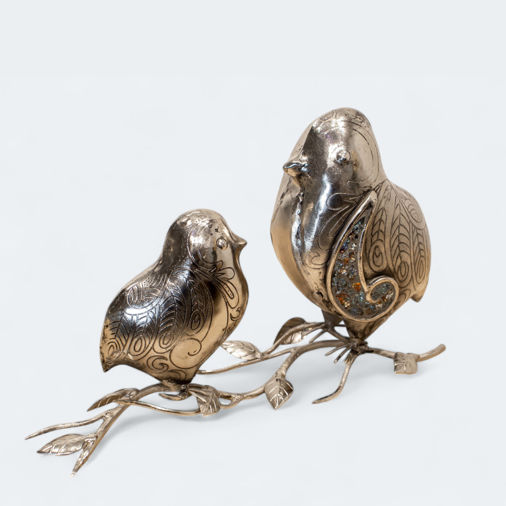 Luxury Craft Shimmering Songbird Table Decor