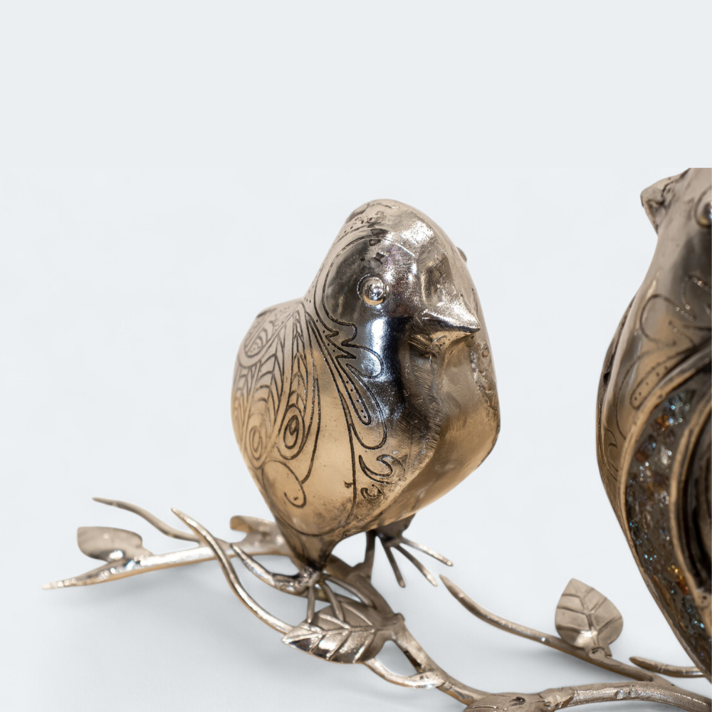 Luxury Craft Shimmering Songbird Table Decor