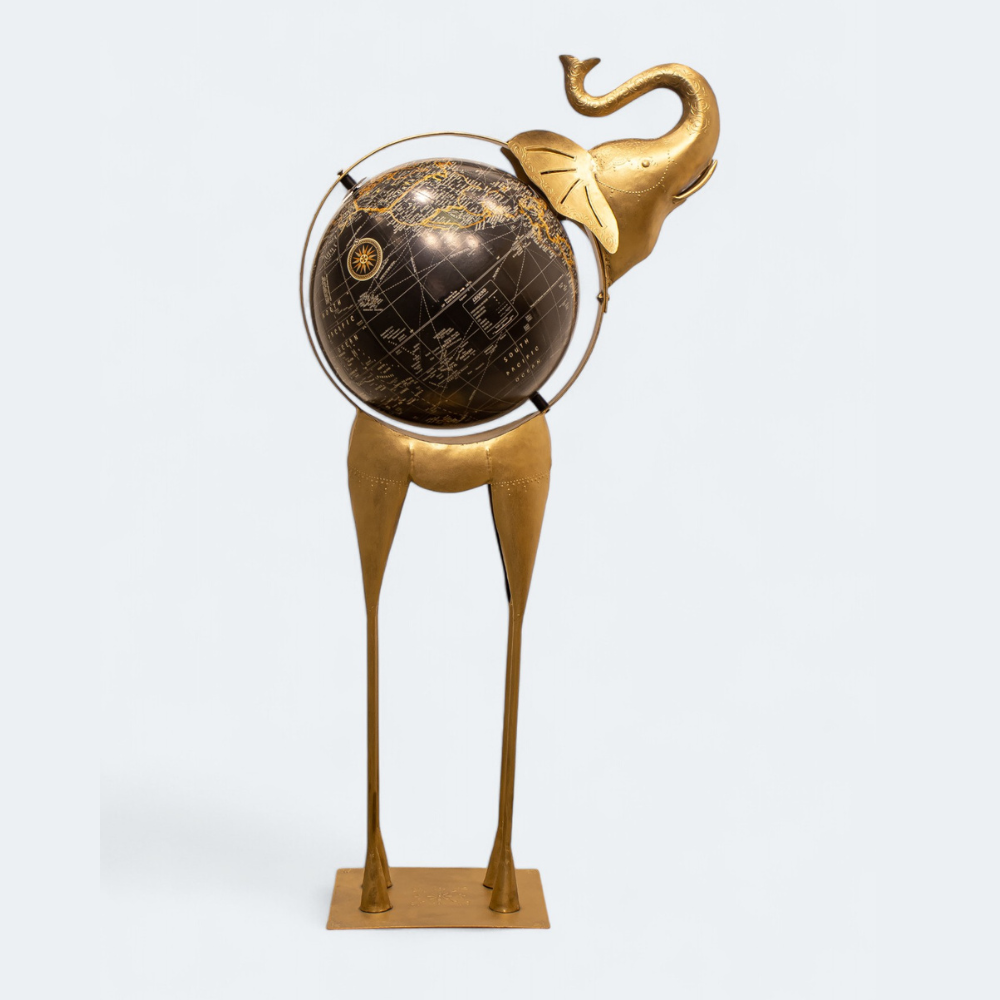 Handicraft Globe-Trotting Elephant For Decorate Home