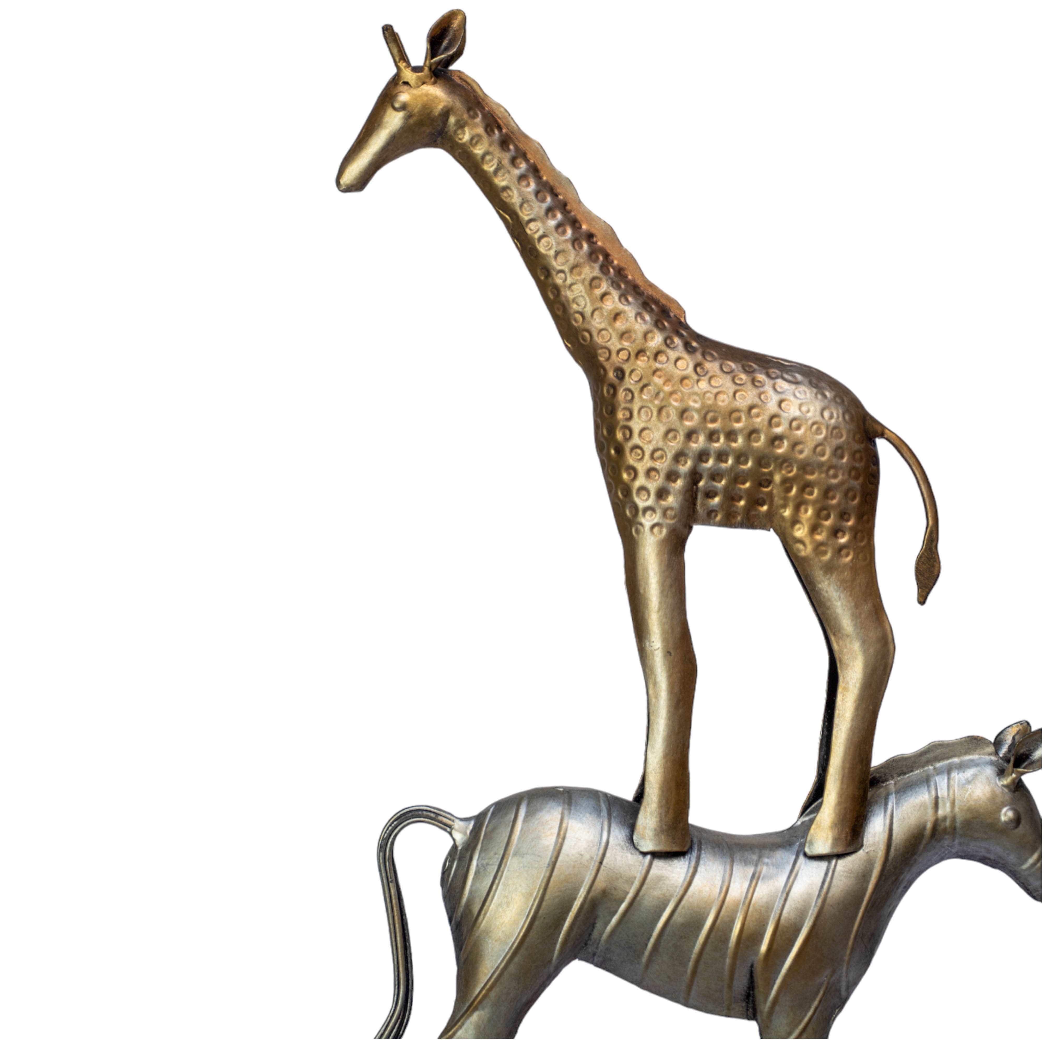 Premium Safari Stack Four Animal Sculpture