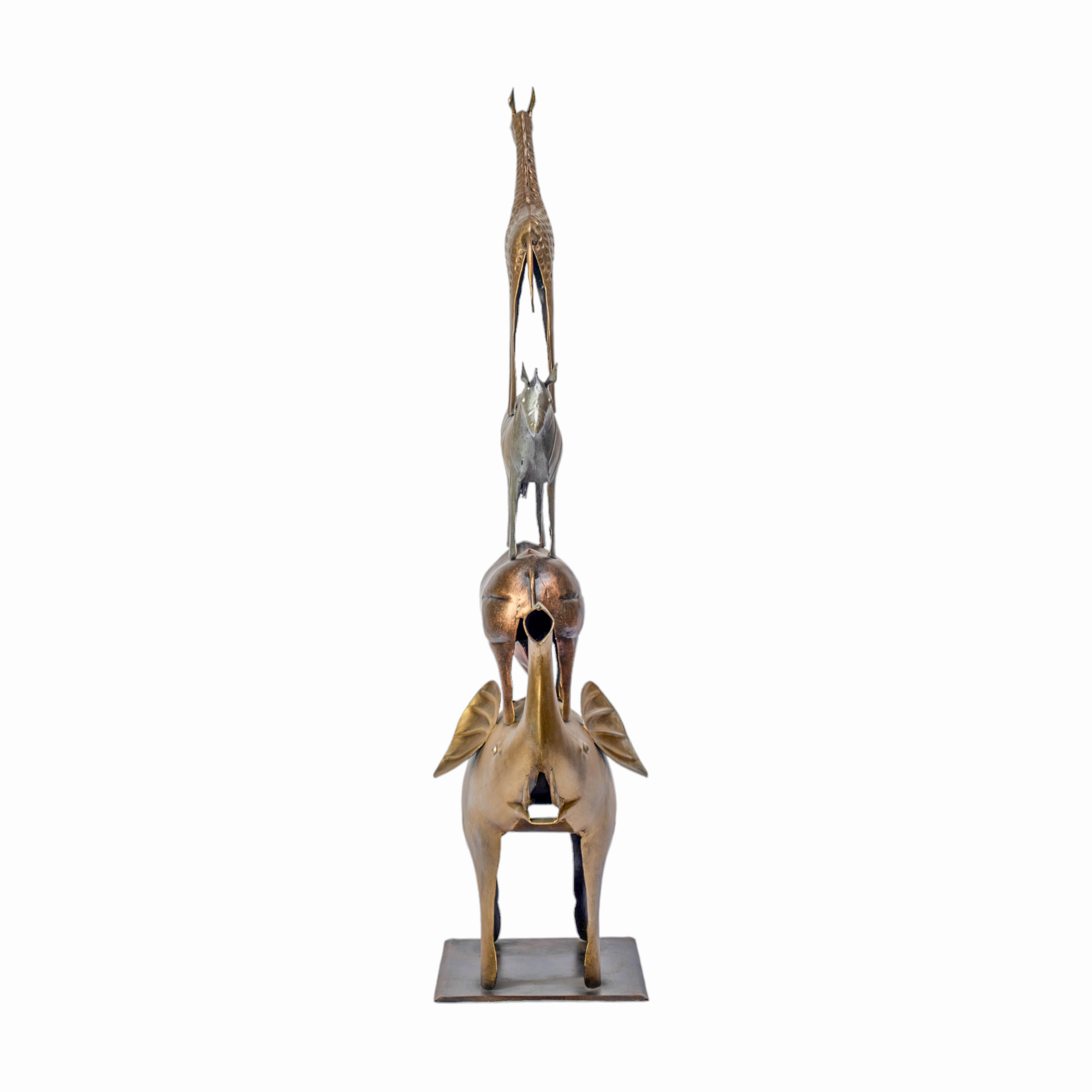 Premium Safari Stack Four Animal Sculpture