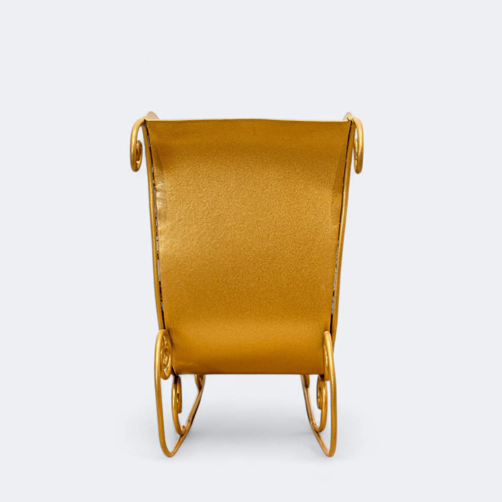 Premium Golden Glitter Sleigh