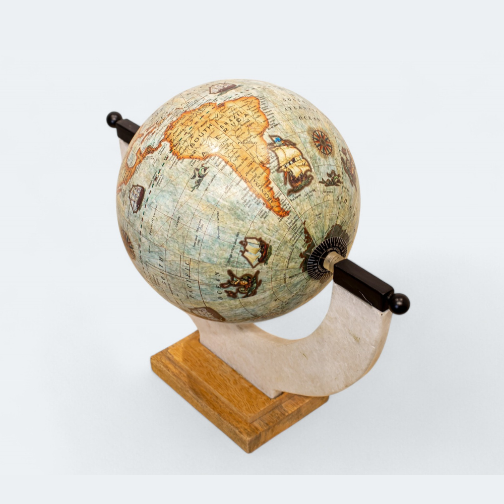 Wooden Worldly Wonders Globe
