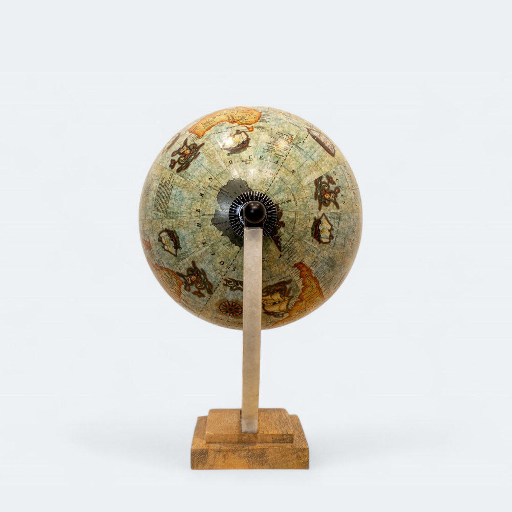 Wooden Worldly Wonders Globe