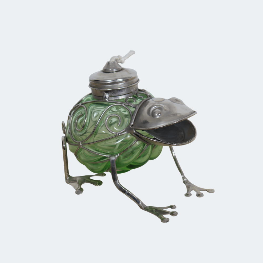 Hopping Harmony Blown frog Glass Votive