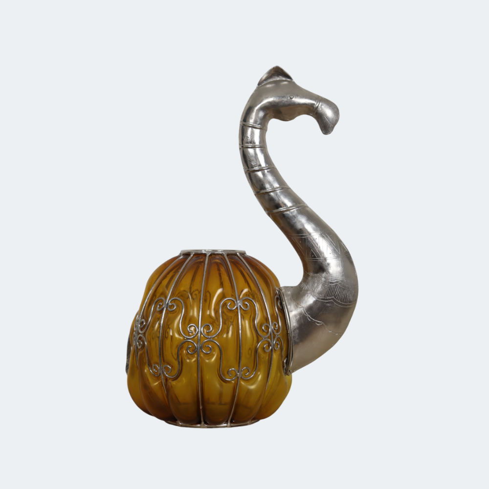 Home Decor Camel Desert Oasis Blown Glass Votive