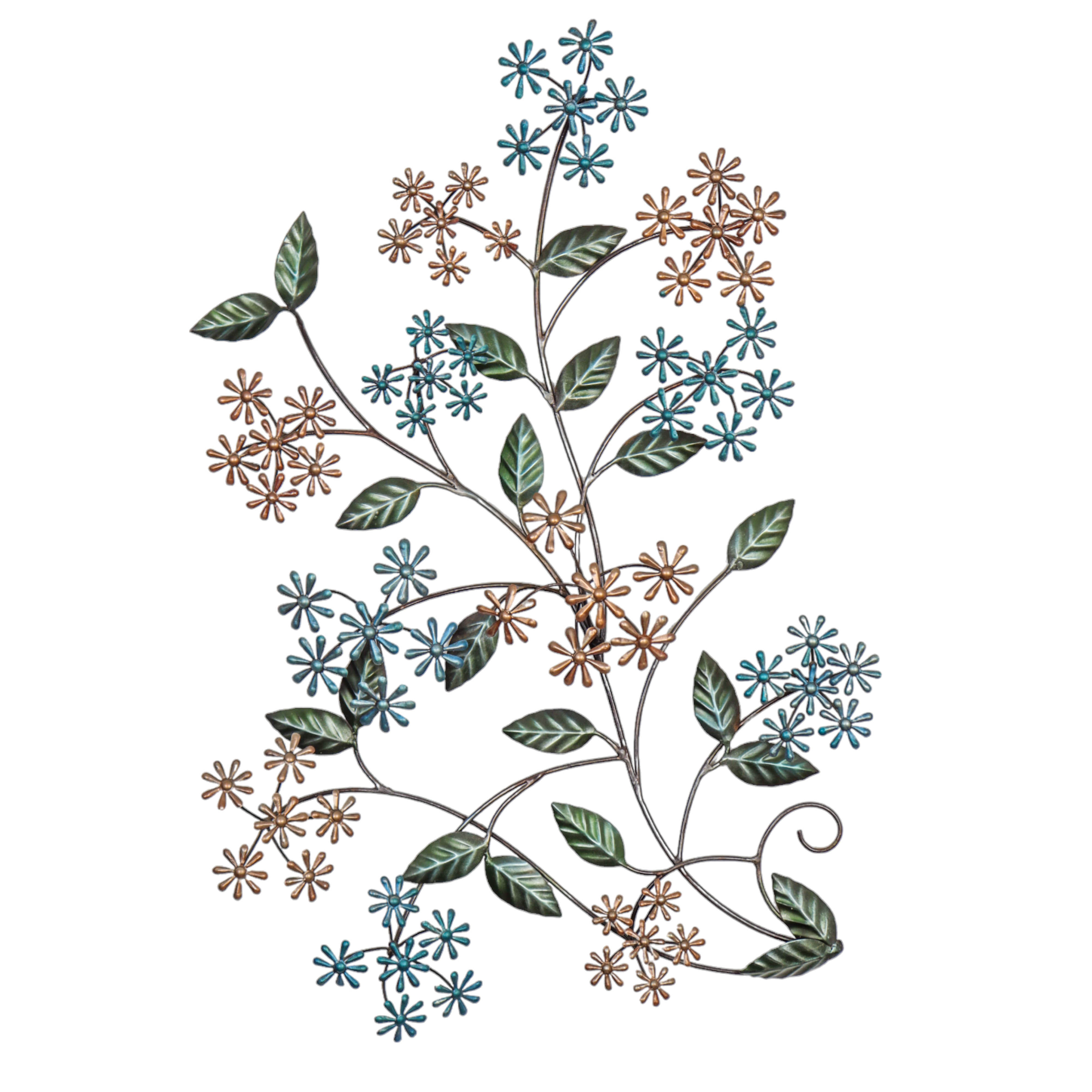 Floral Unique Metal Wall Art Pieces to Transform Your Space