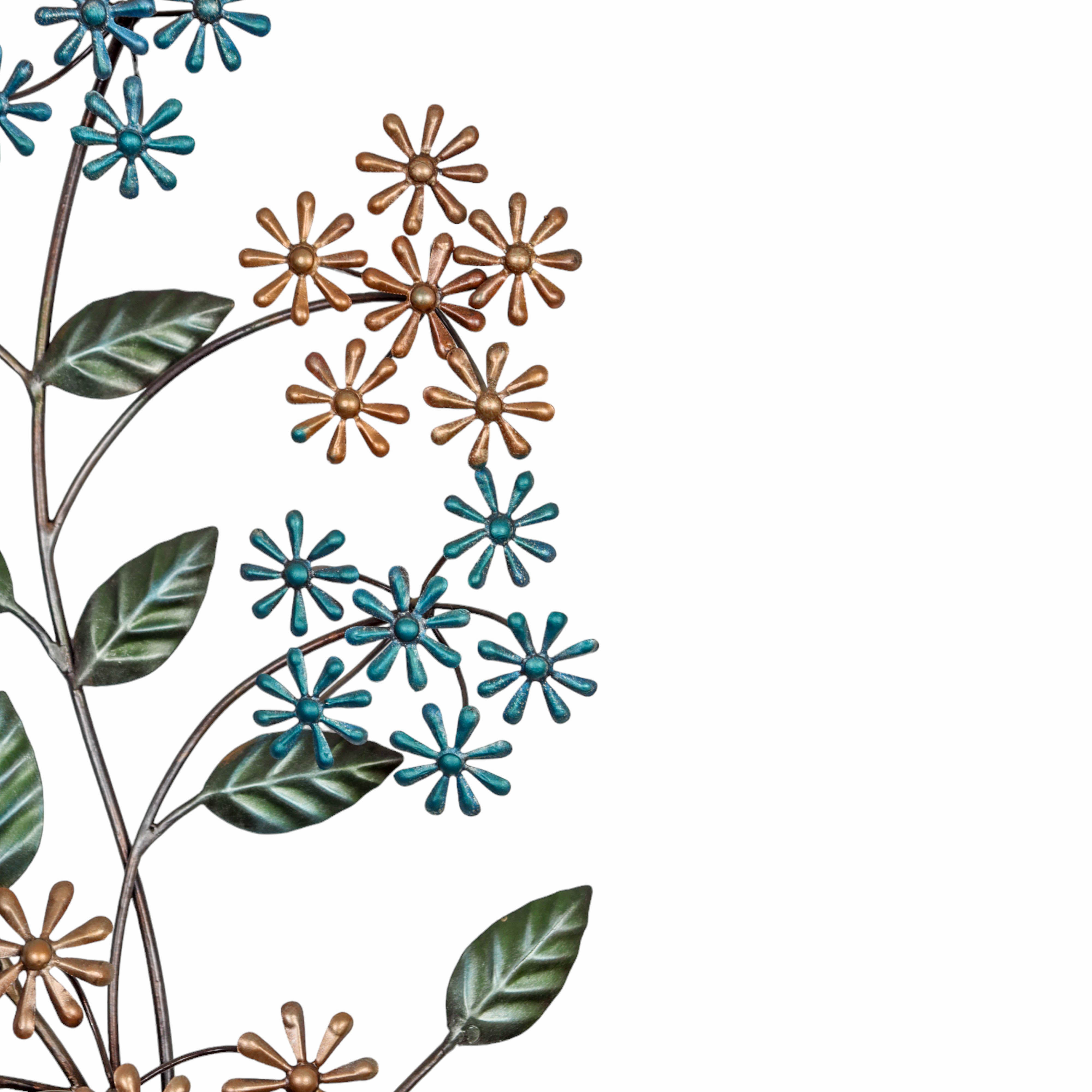Floral Unique Metal Wall Art Pieces to Transform Your Space
