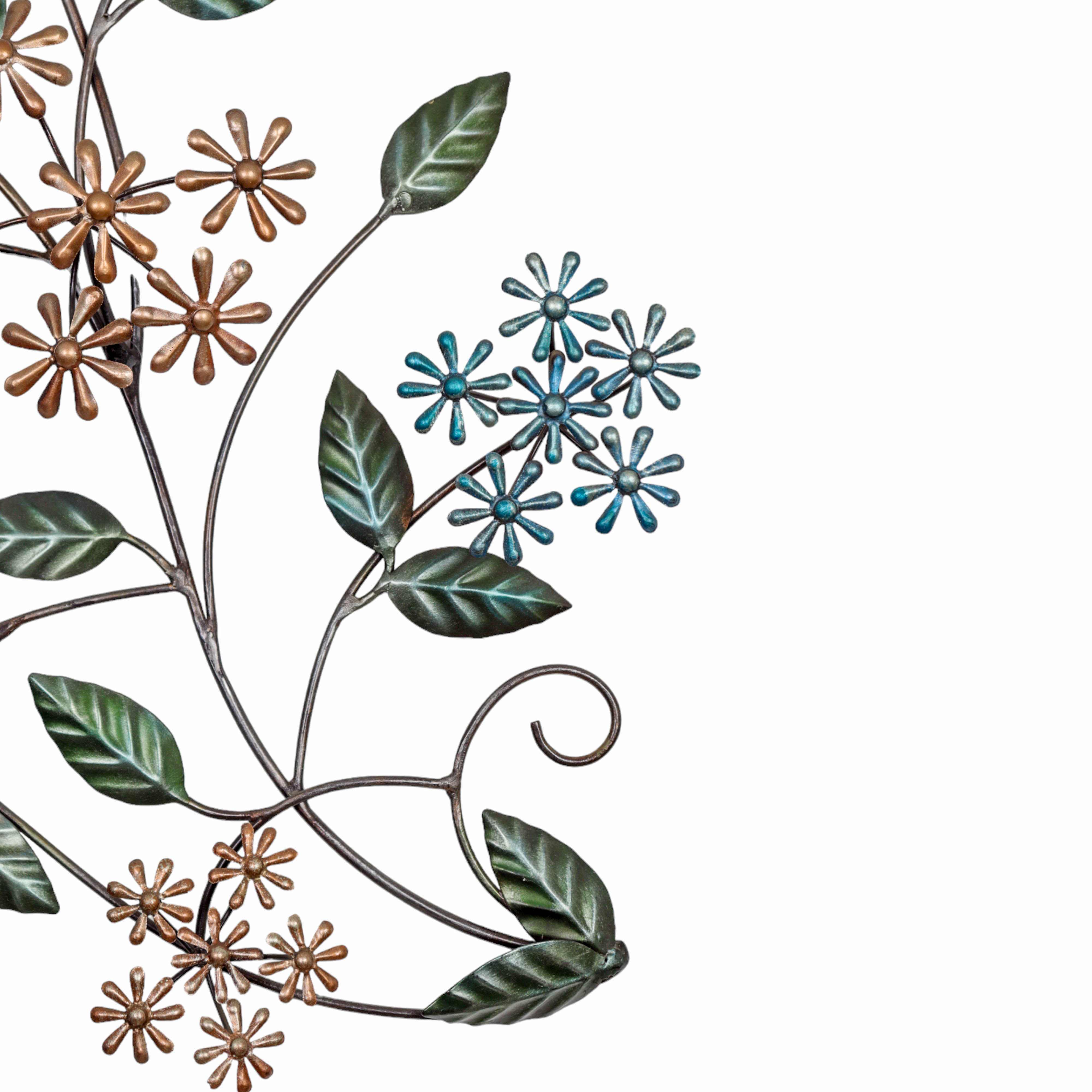 Floral Unique Metal Wall Art Pieces to Transform Your Space