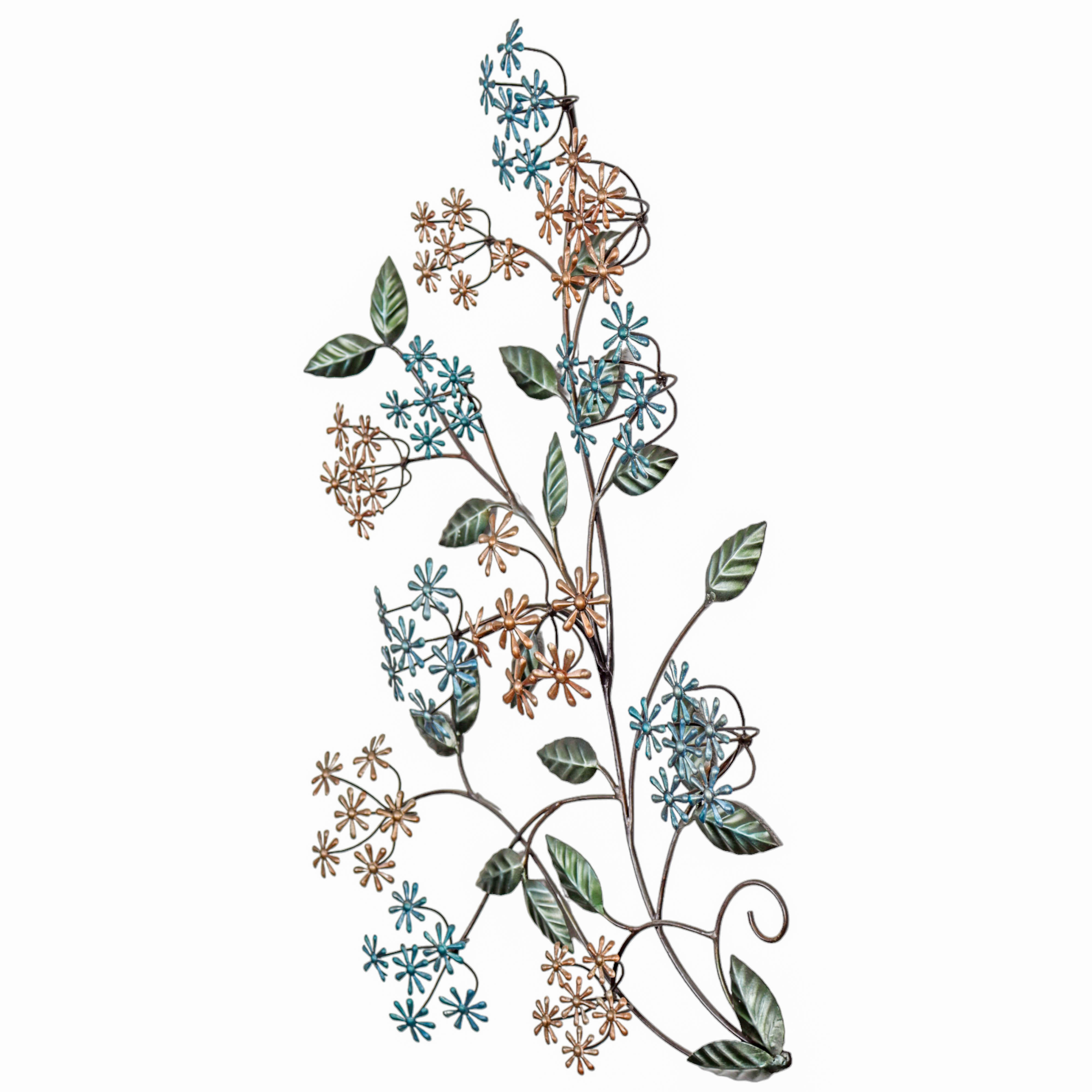 Floral Unique Metal Wall Art Pieces to Transform Your Space