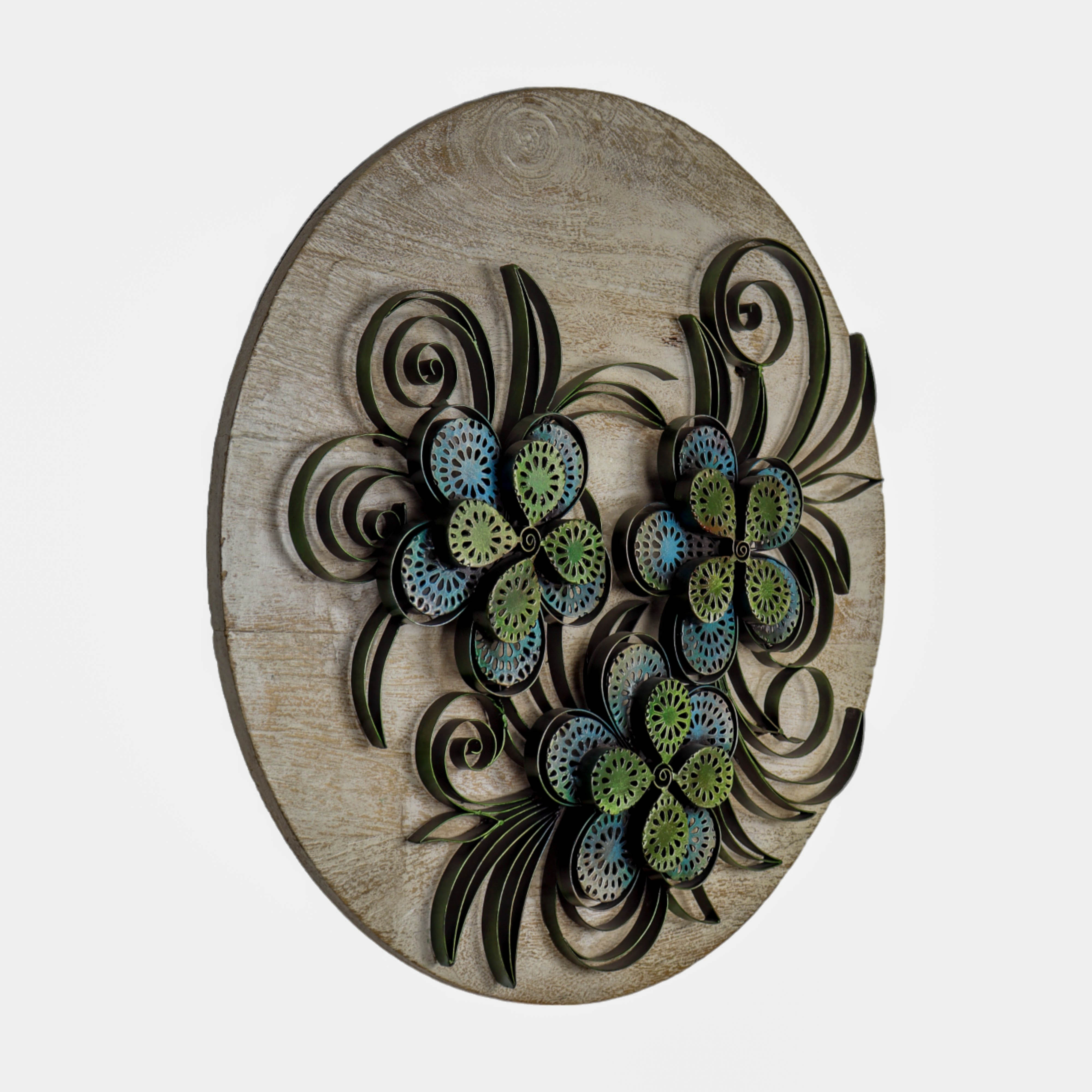 Floral Metal Wall Decoration for Living Room
