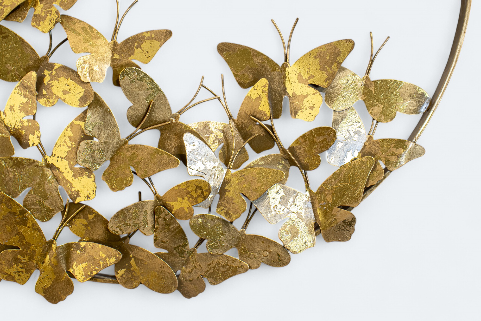 Golden Metallic Butterfly Dreams Wall Art
