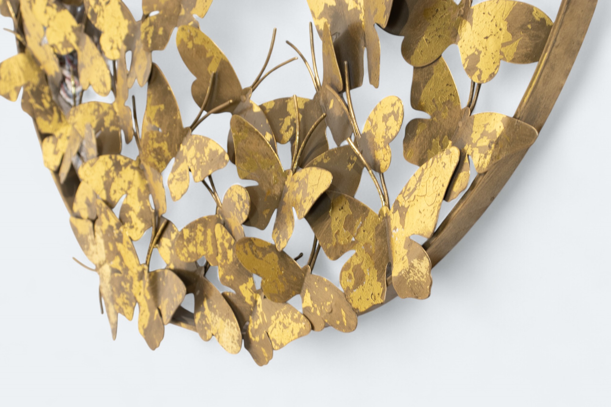 Golden Metallic Butterfly Dreams Wall Art