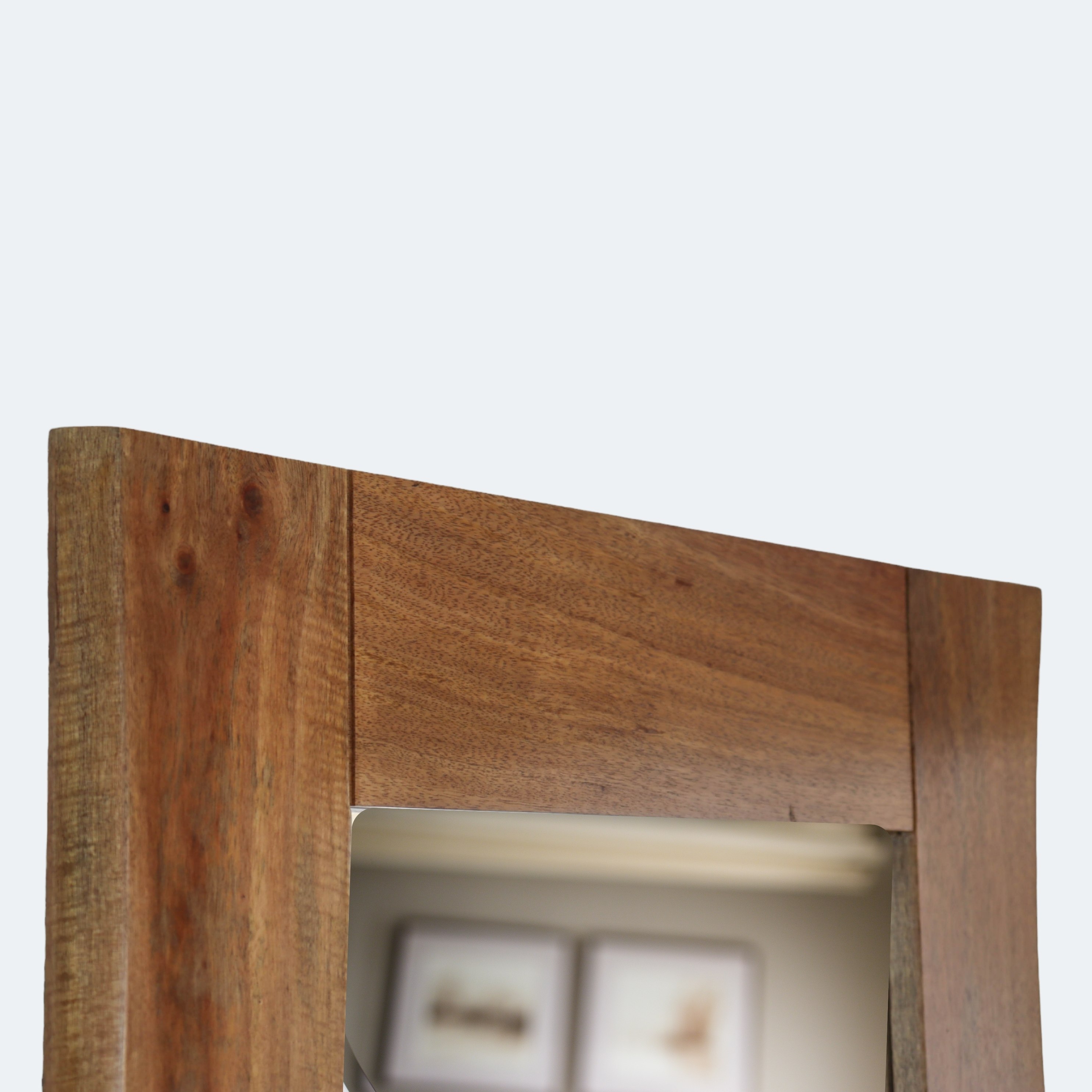 Wavy Wood Wall Mirror
