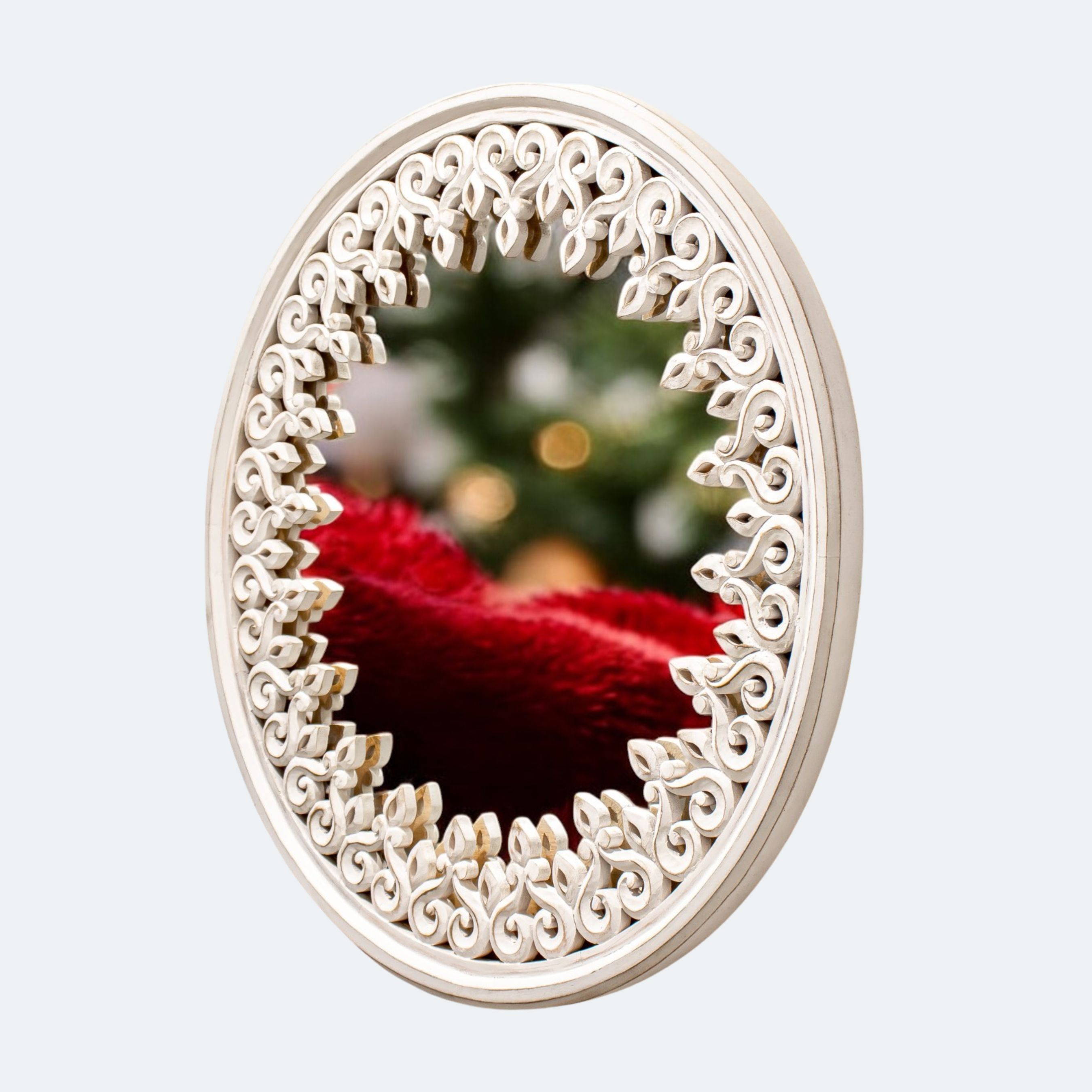 Vintage-Inspired Round Mirror