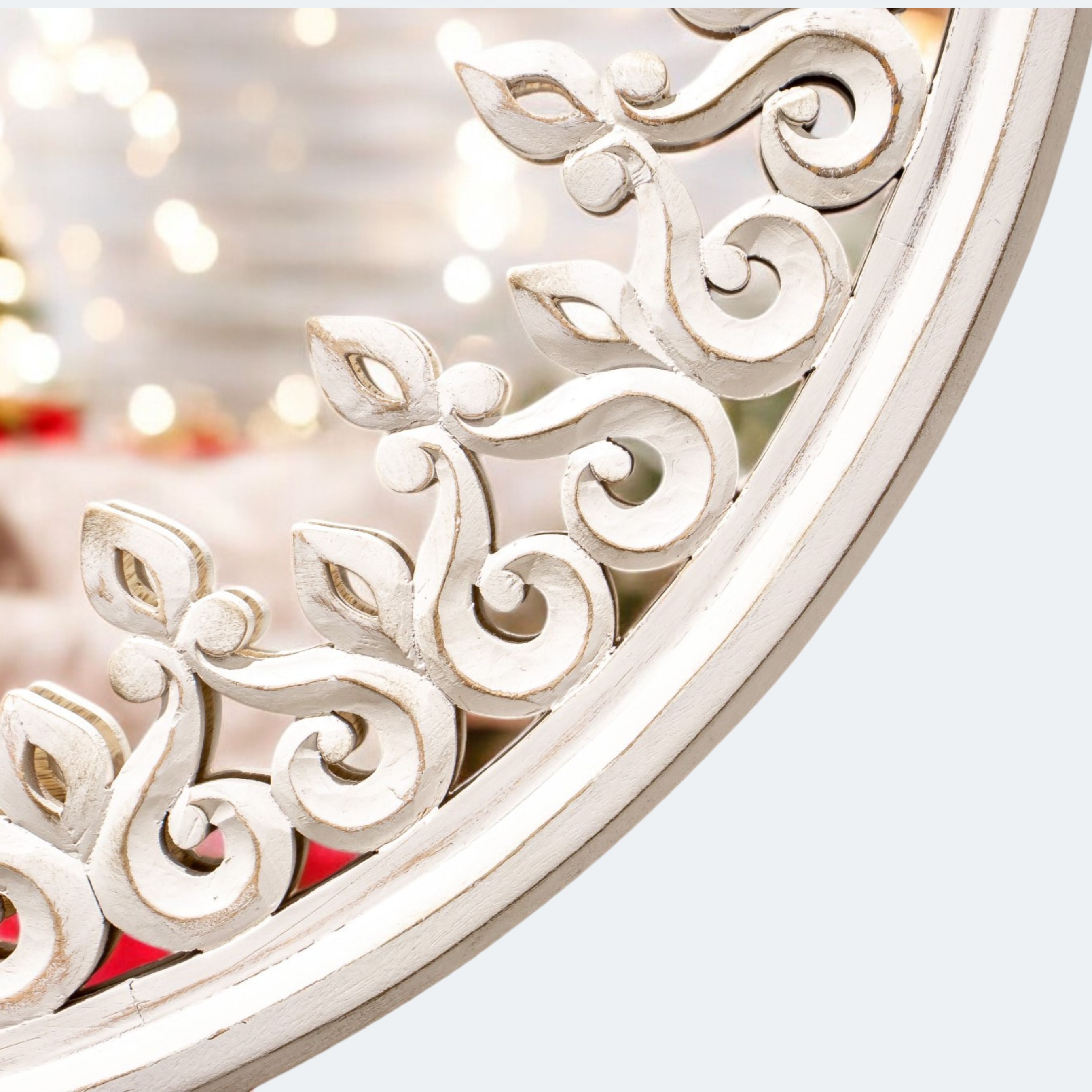 Vintage-Inspired Round Mirror