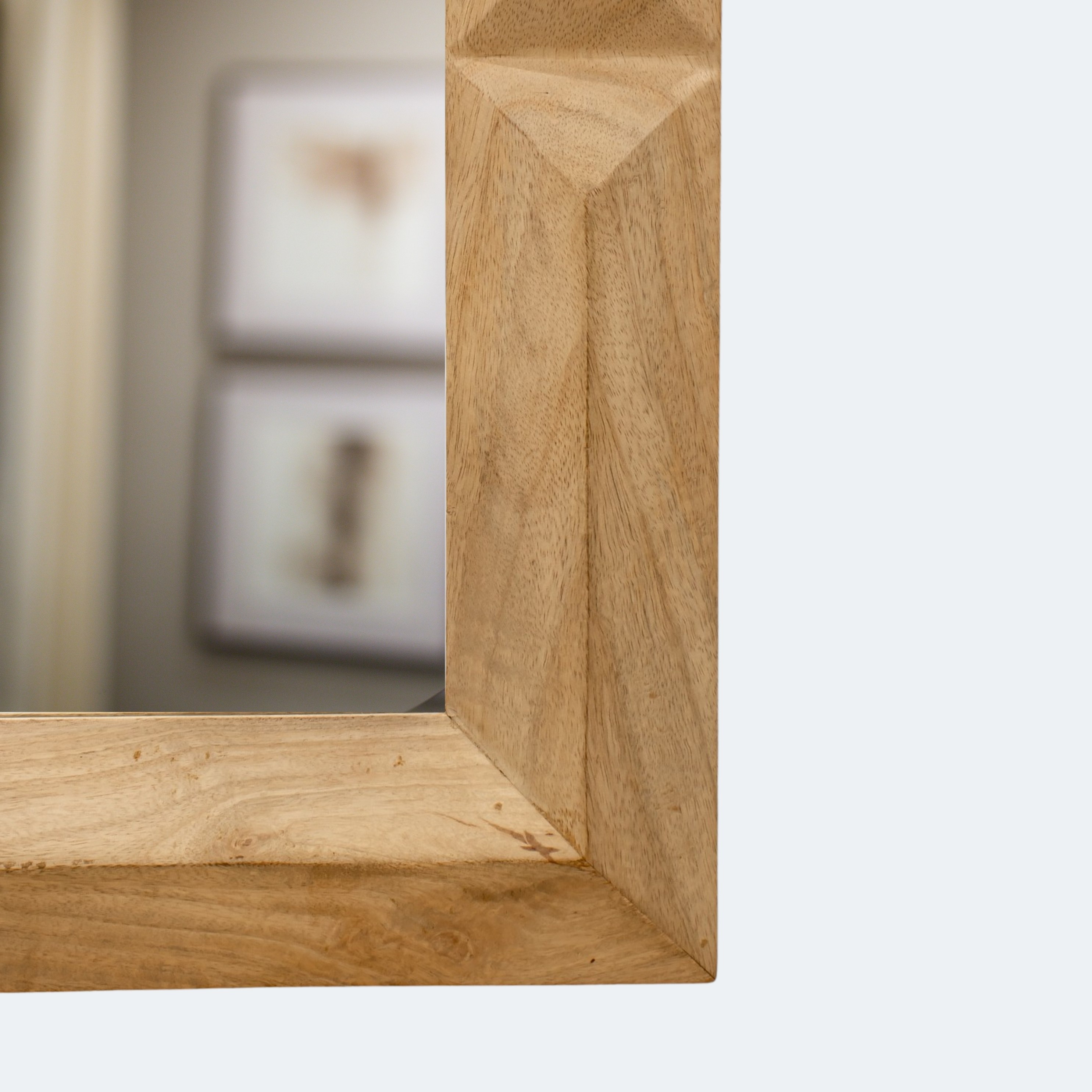 Minimalist Wood Wall Mirror