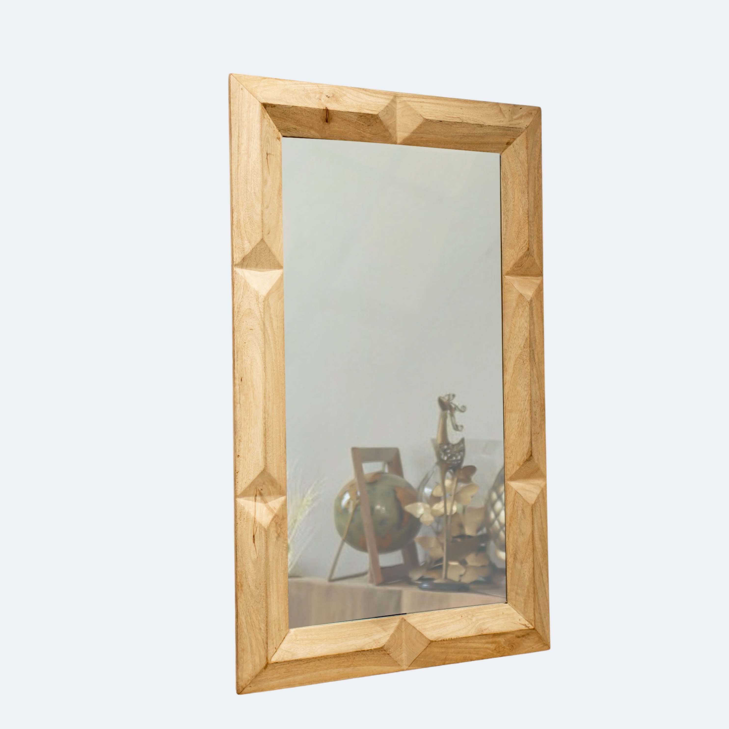 Minimalist Wood Wall Mirror